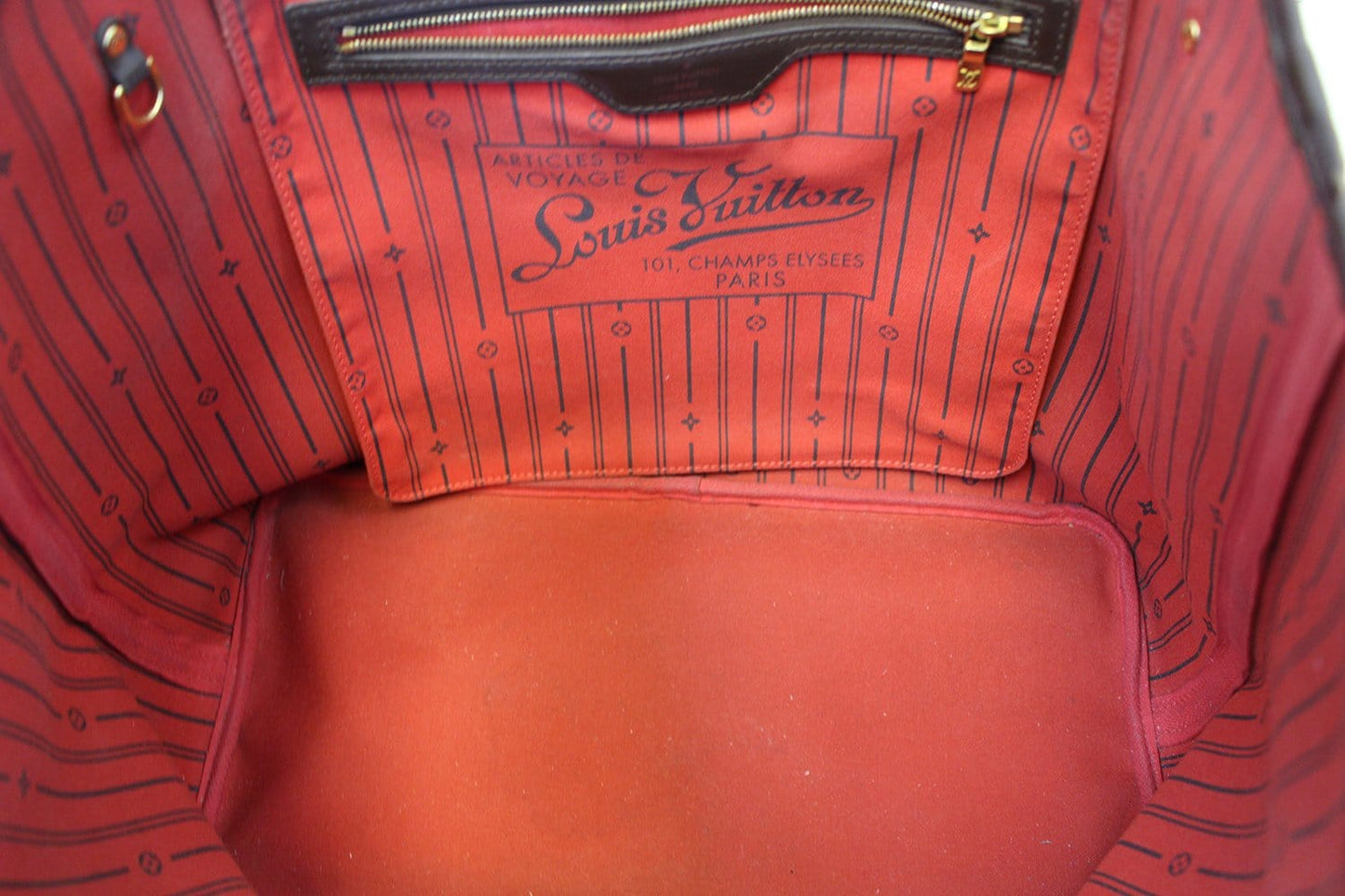 LOUIS VUITTON  Tote Bag Damier Ebene Neverfull GM