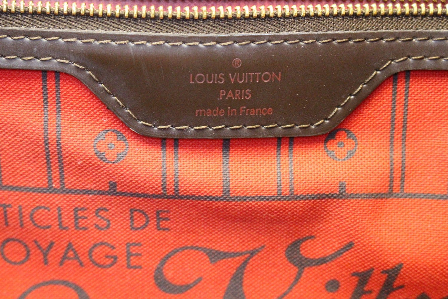 LOUIS VUITTON  Tote Bag Damier Ebene Neverfull GM