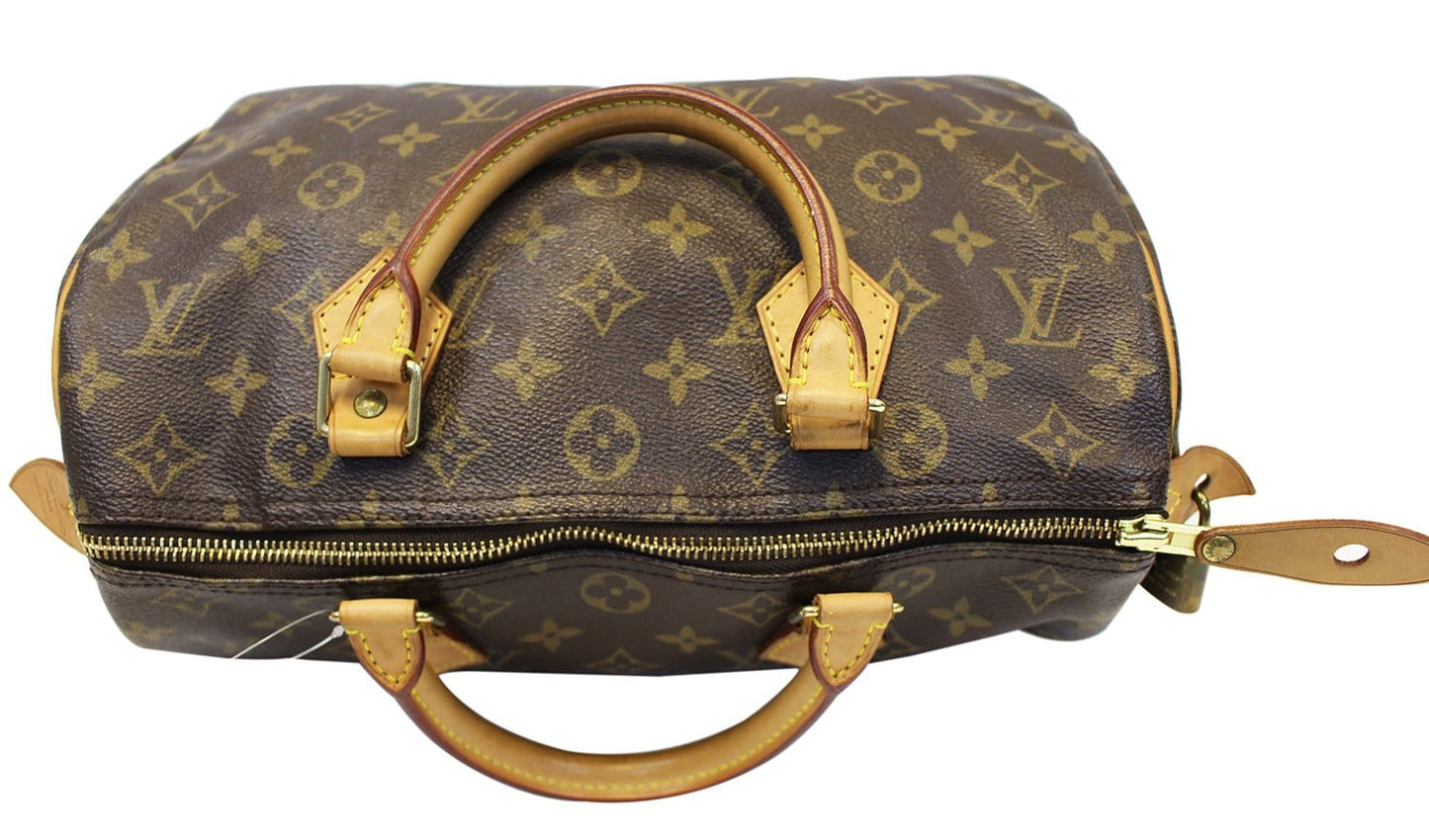 LOUIS VUITTON  Satchel Bag Monogram Canvas Speedy 30 Brown