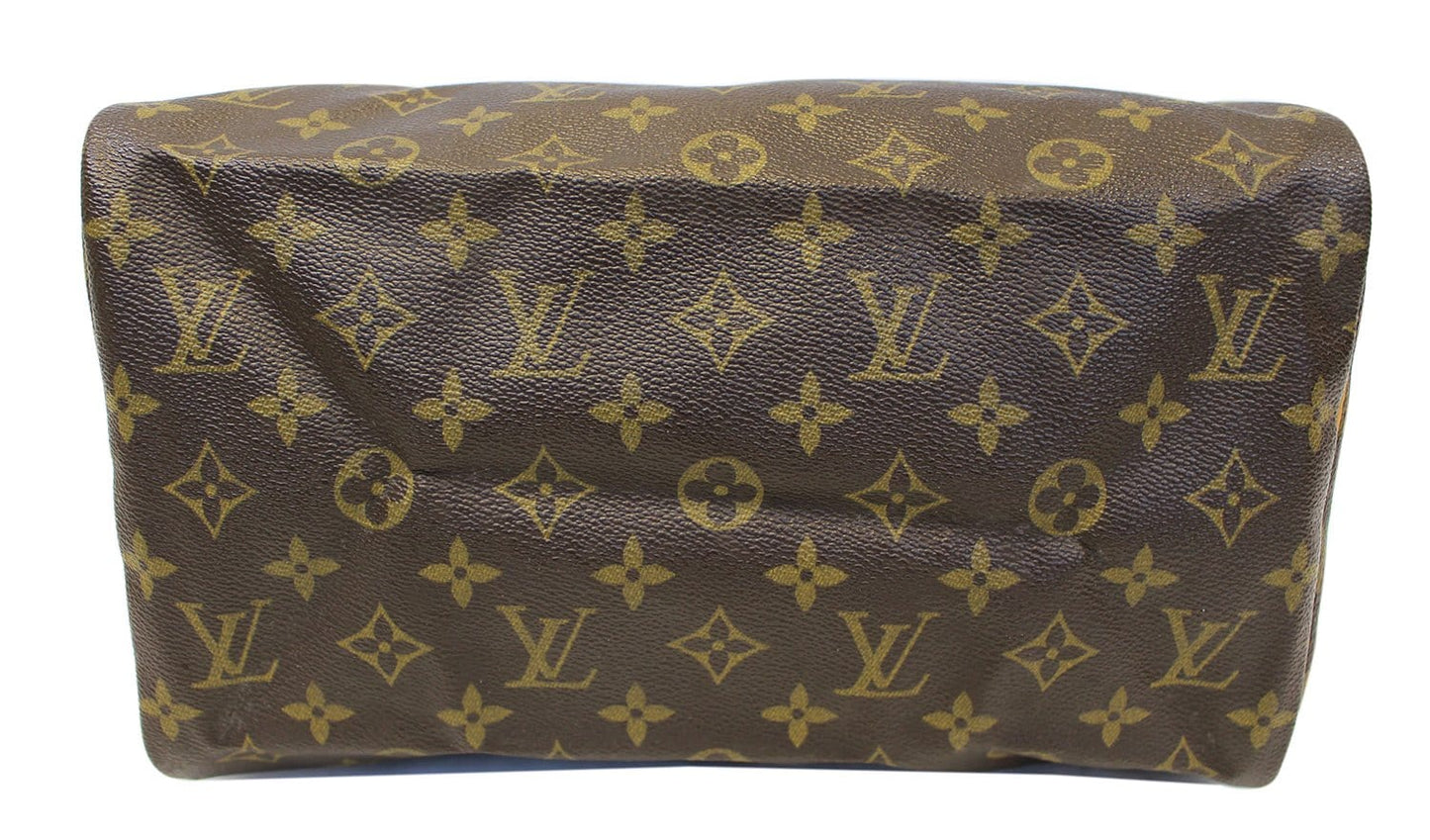 LOUIS VUITTON  Satchel Bag Monogram Canvas Speedy 30 Brown