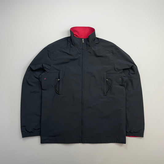 Prada Sport Navy & Red 00s Reversible Nylon Track Windbreaker Jacket