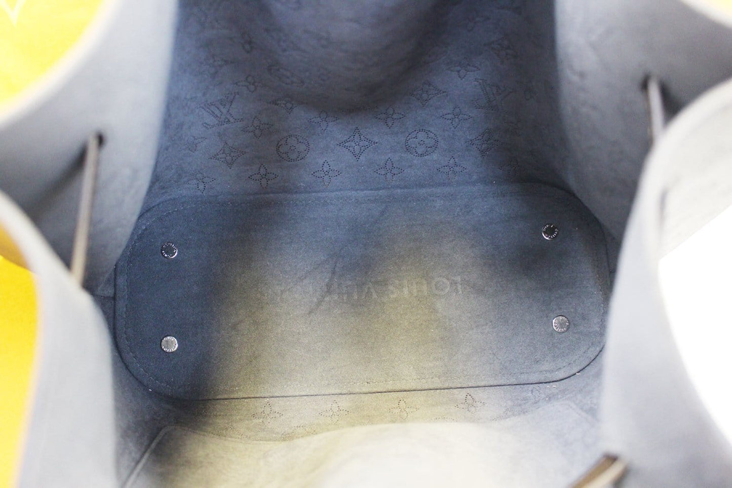 LOUIS VUITTON Girolata Mahina Black Monogram Leather Shoulder Bag