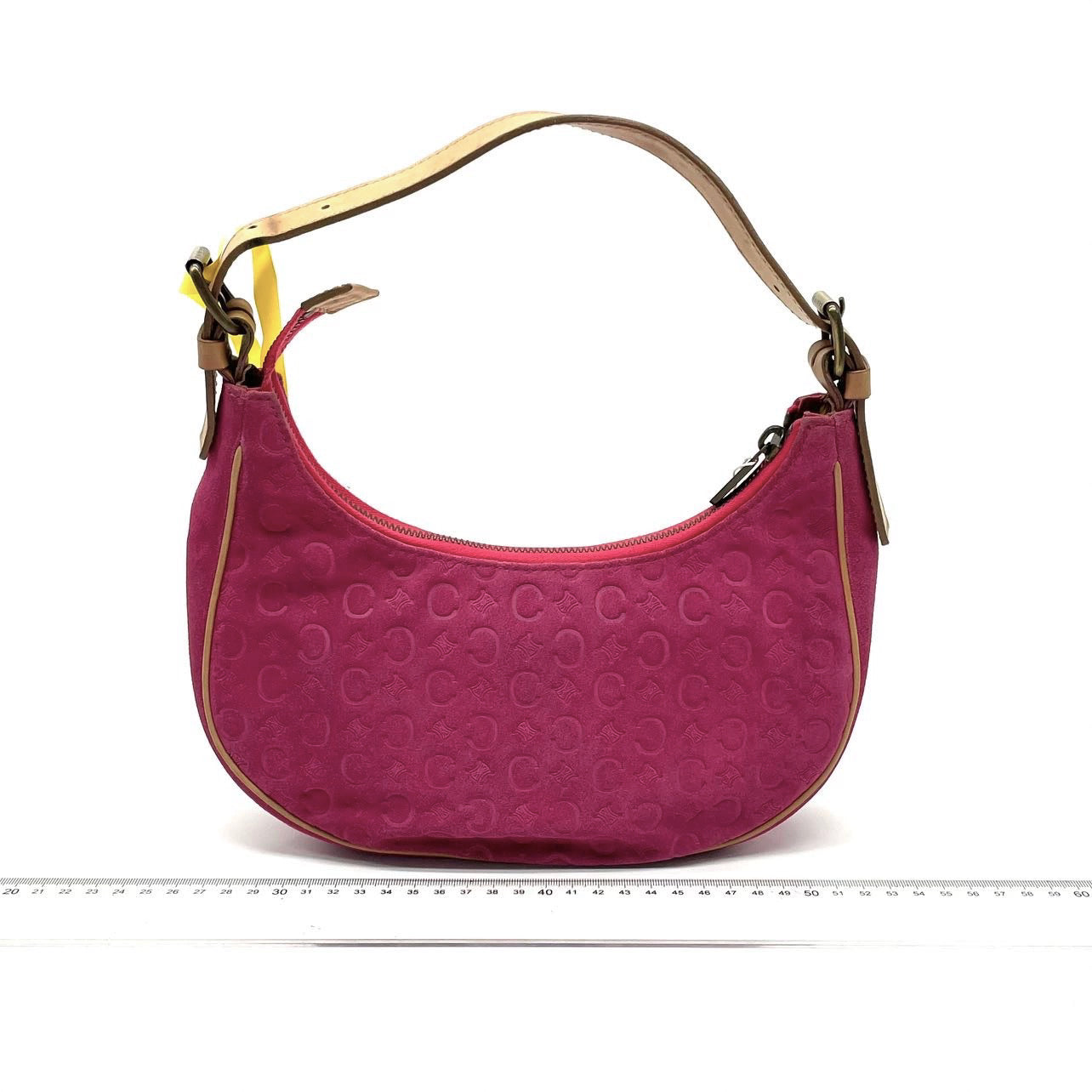 Celine Ava Hobo Pink Fuschia Suede Leather   Shoulder Bag