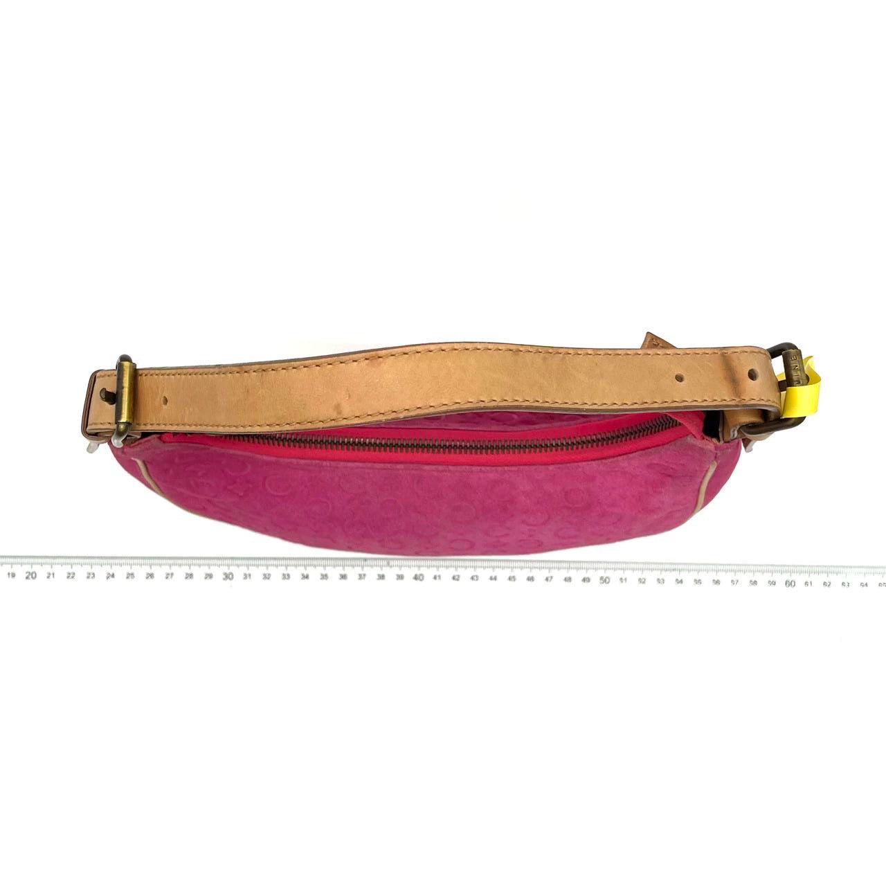 Celine Ava Hobo Pink Fuschia Suede Leather   Shoulder Bag