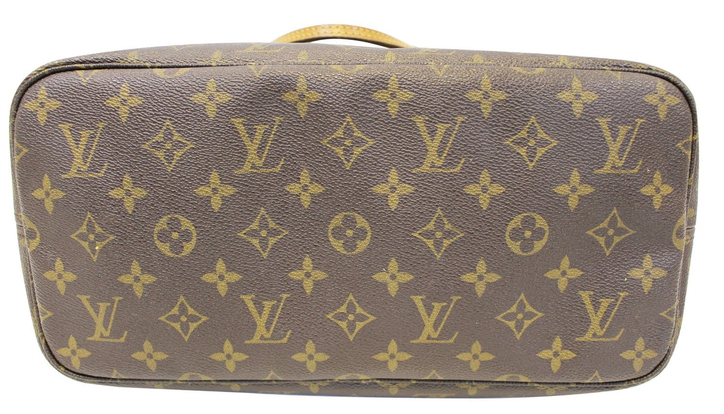 LOUIS VUITTON Monogram Canvas Neverfull MM Brown Tote Bag