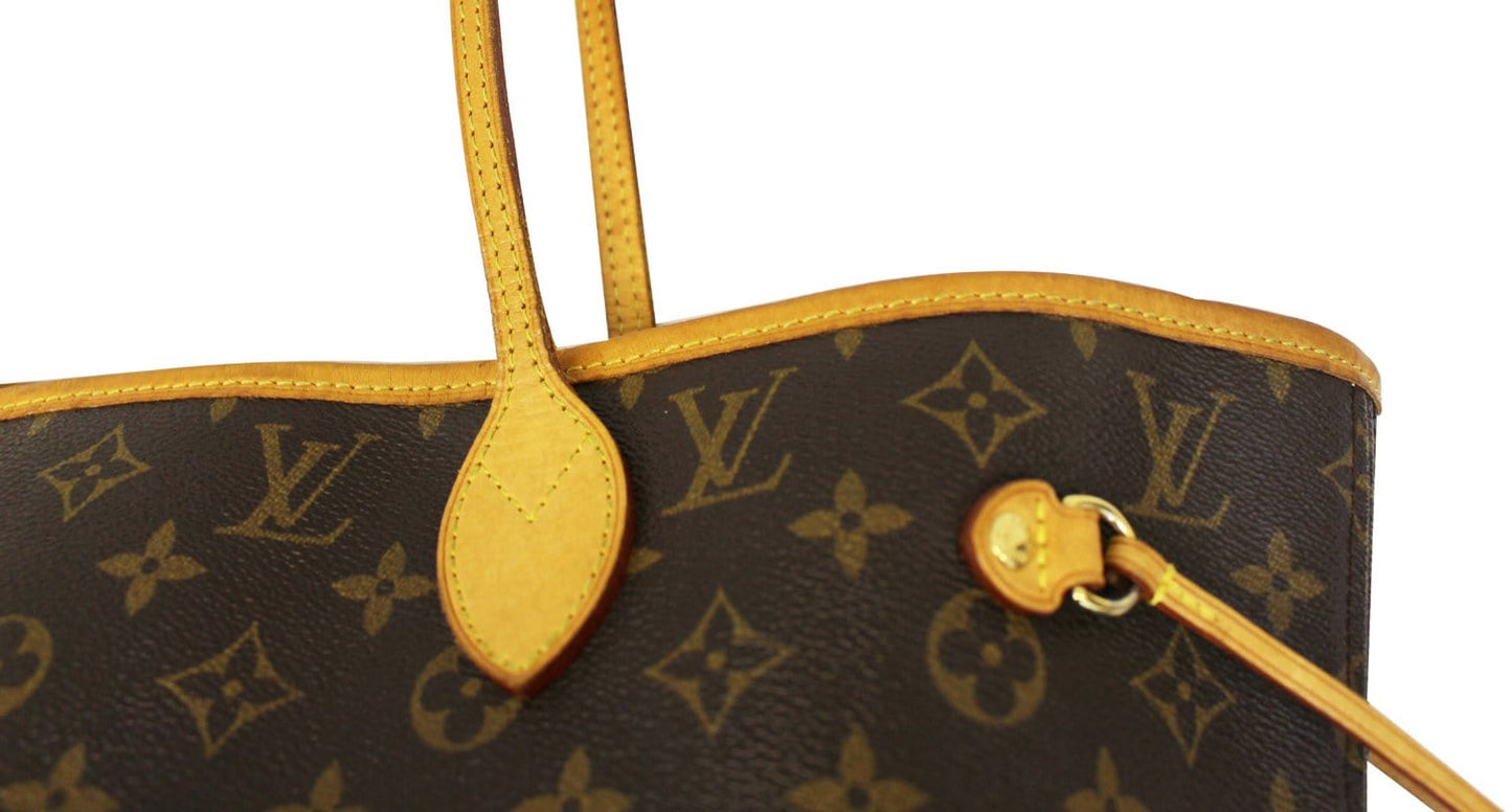 LOUIS VUITTON Monogram Canvas Neverfull MM Brown Tote Bag