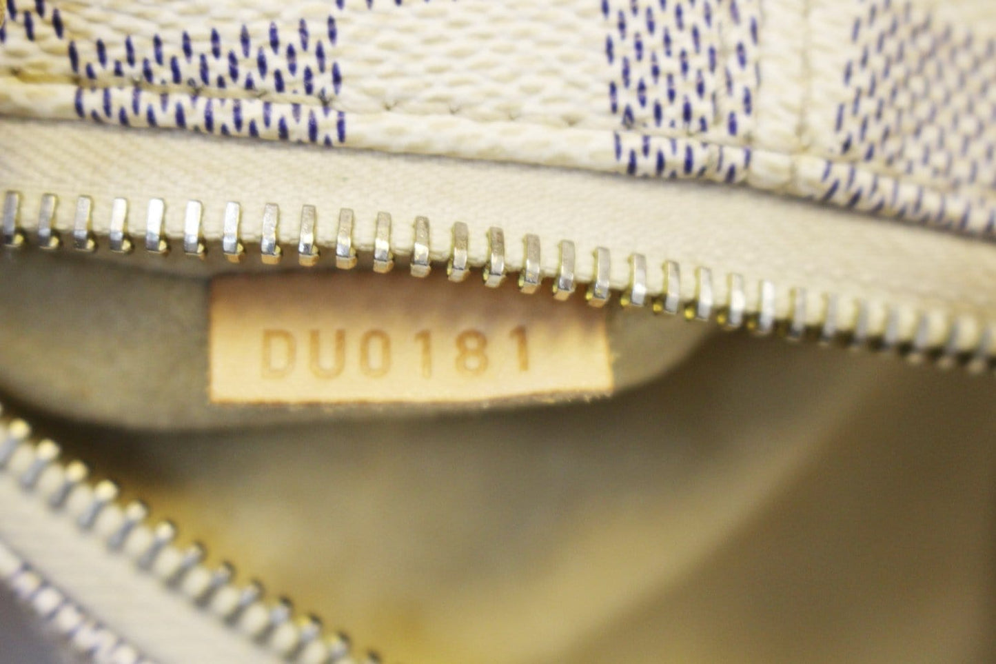LOUIS VUITTON Shoulder Bag   Evora MM Damier Azur Tote