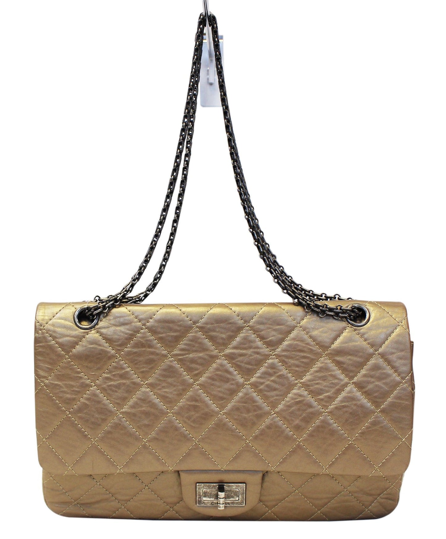 CHANEL Bronze 2.55 Reissue Quilted Classic  Leather 225 Flap Bag