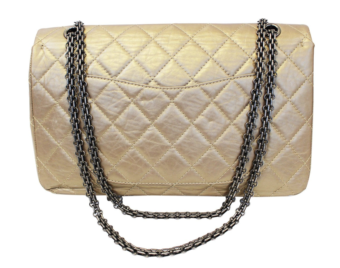CHANEL Bronze 2.55 Reissue Quilted Classic  Leather 225 Flap Bag