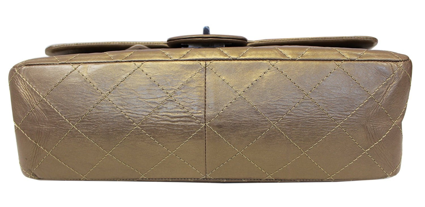 CHANEL Bronze 2.55 Reissue Quilted Classic  Leather 225 Flap Bag