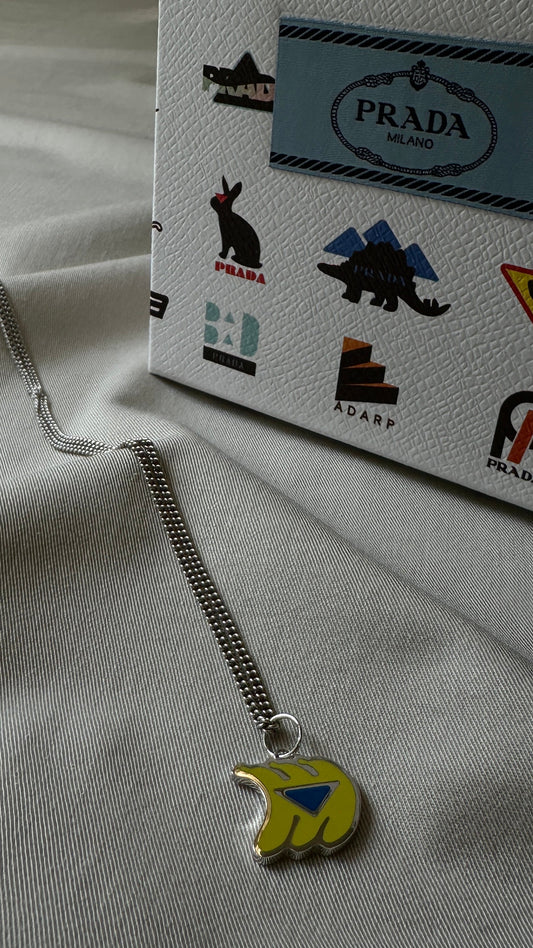 PRADA Banana Necklace Sterling Silver