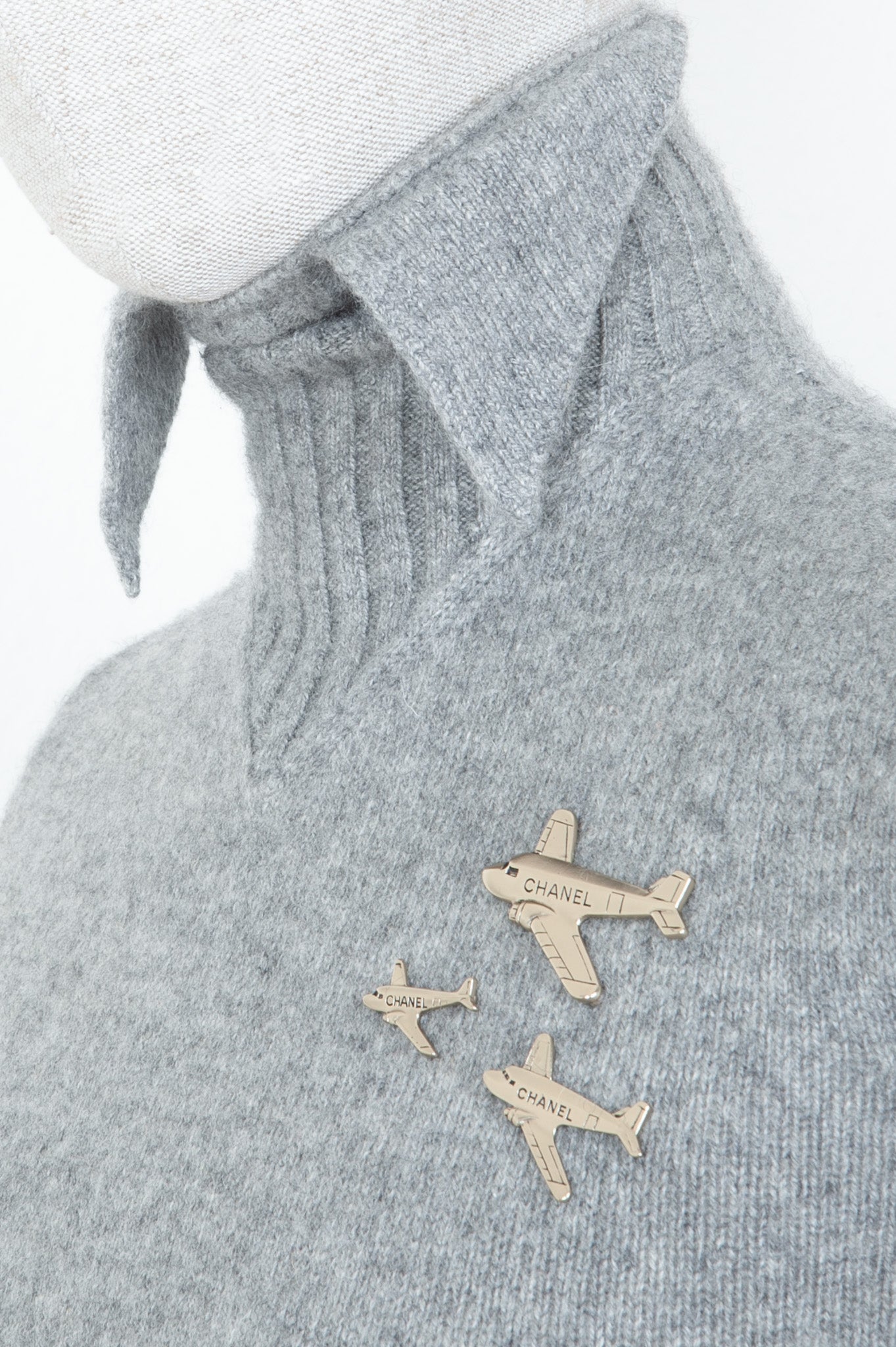 CHANEL Knit Grey Planes Collection 2008
