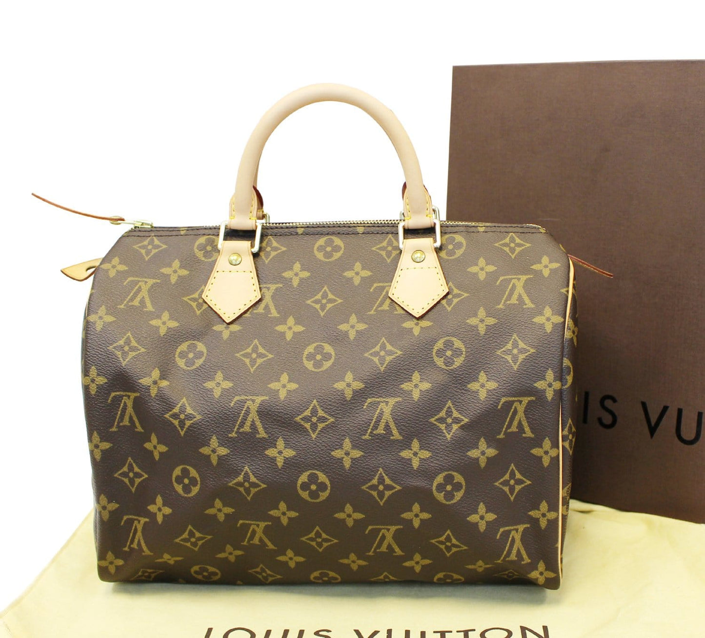 LOUIS VUITTON  Satchel Bag Monogram Canvas Speedy 30 Brown