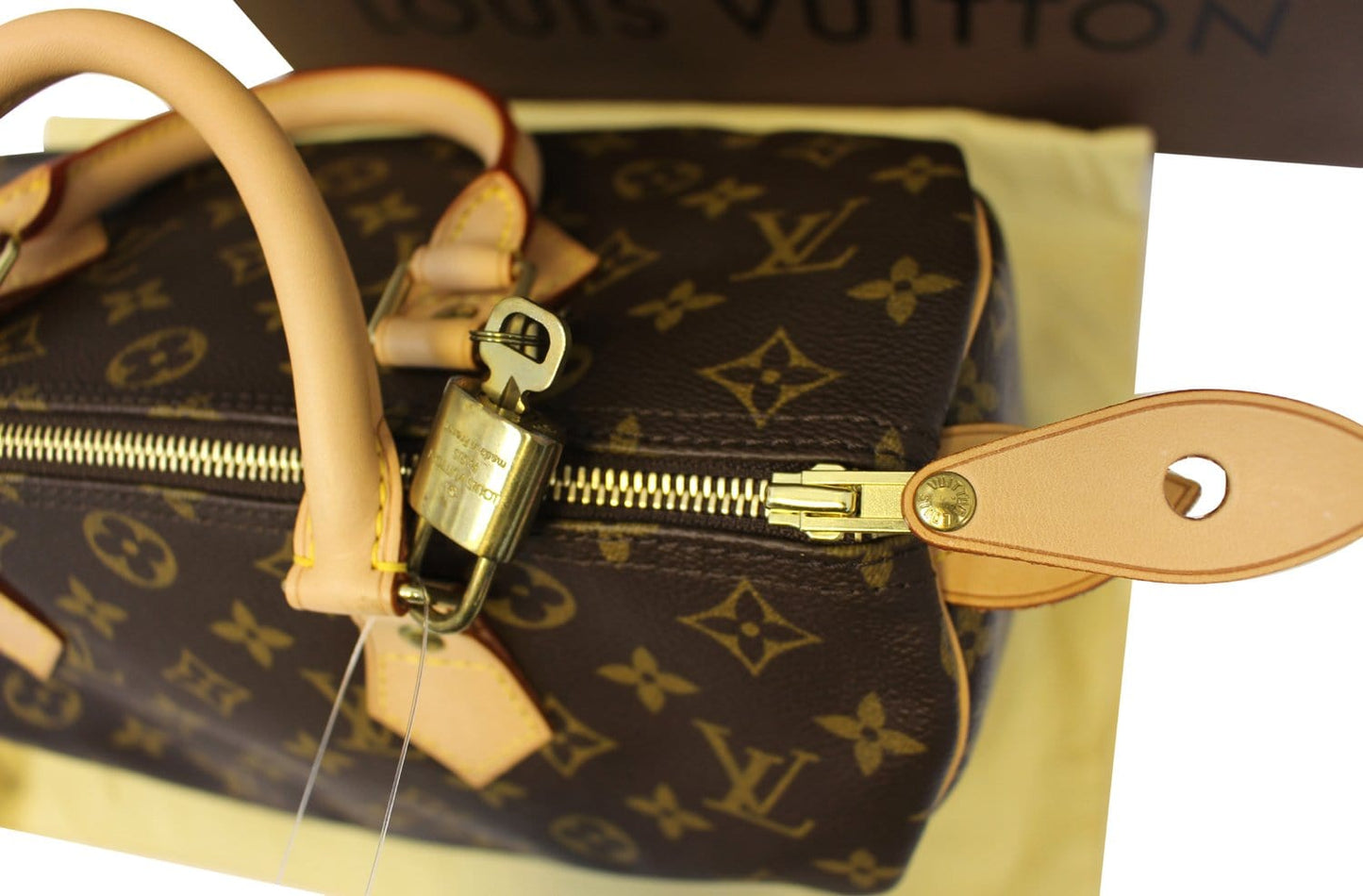 LOUIS VUITTON  Satchel Bag Monogram Canvas Speedy 30 Brown