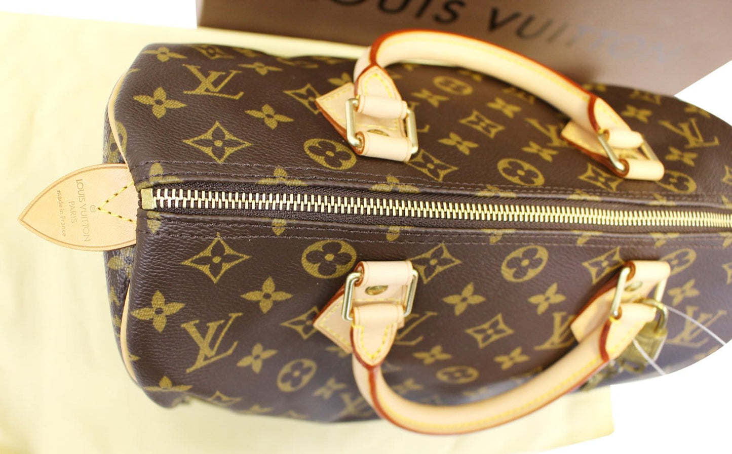 LOUIS VUITTON  Satchel Bag Monogram Canvas Speedy 30 Brown