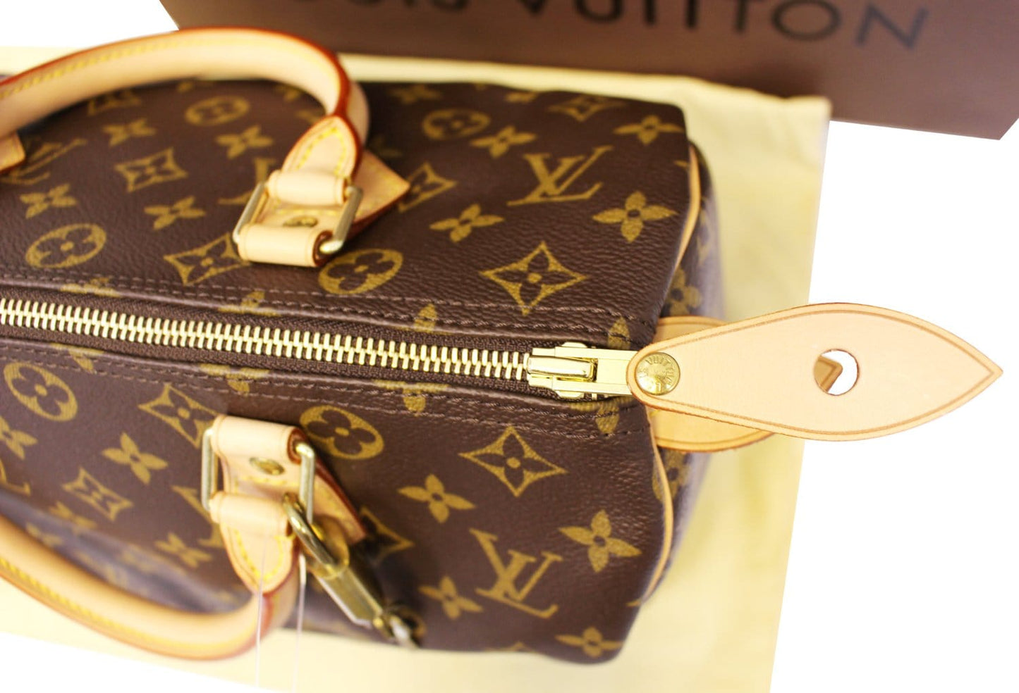 LOUIS VUITTON  Satchel Bag Monogram Canvas Speedy 30 Brown