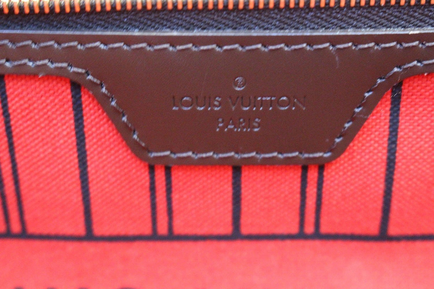 LOUIS VUITTON  Bag Damier Ebene Brown Neverfull GM Tote