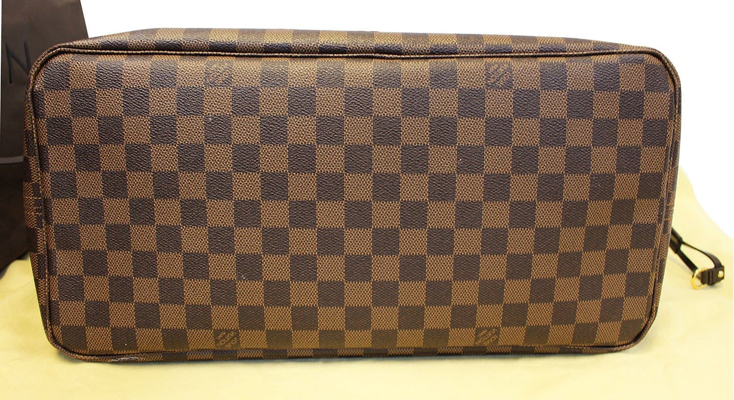 LOUIS VUITTON  Bag Damier Ebene Brown Neverfull GM Tote