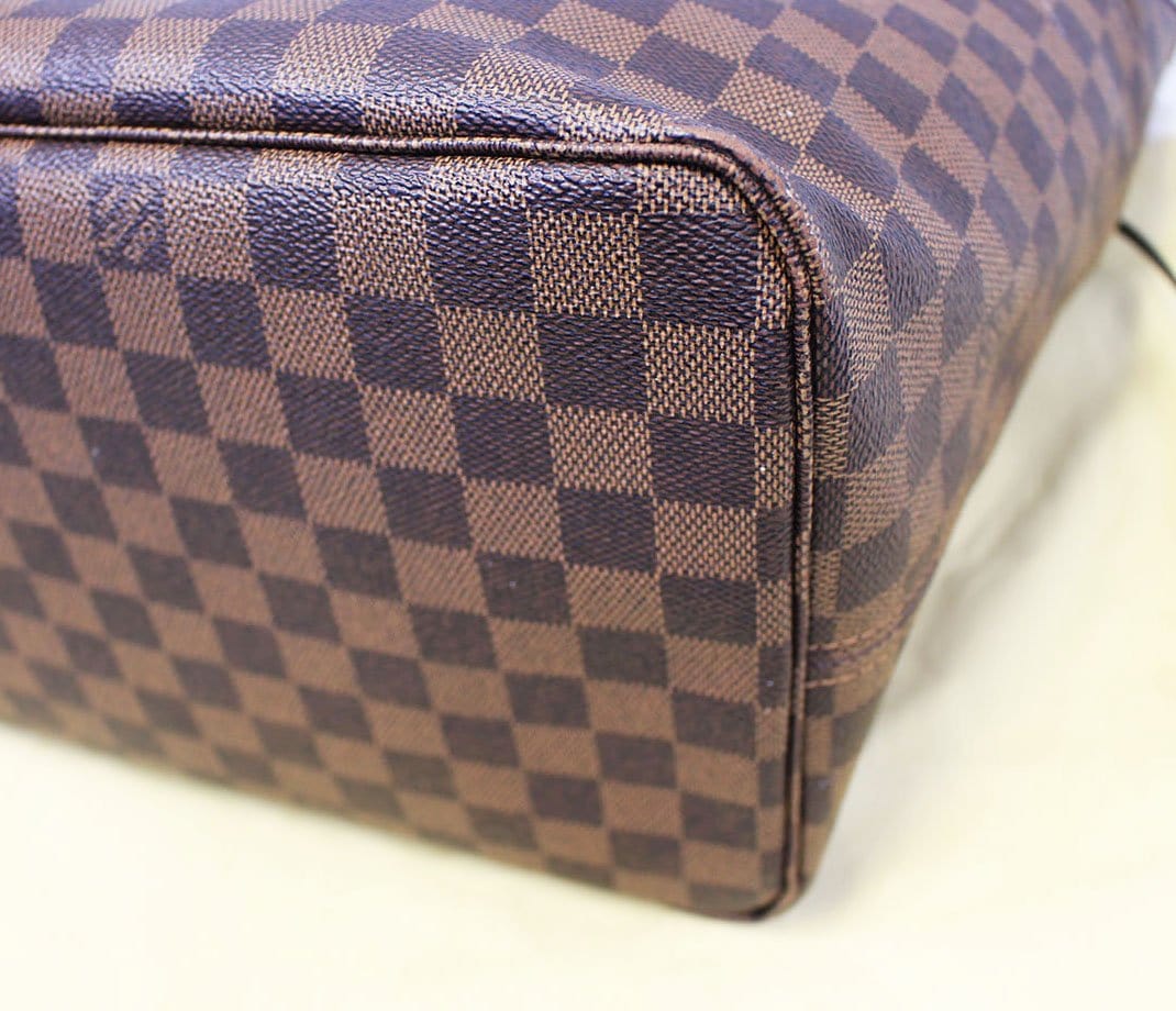 LOUIS VUITTON  Bag Damier Ebene Brown Neverfull GM Tote