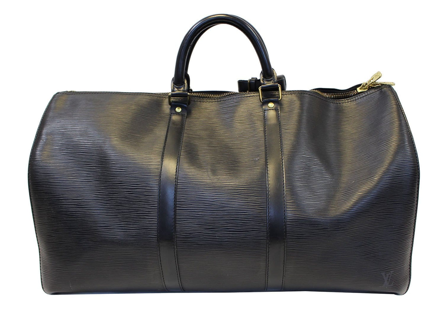 LOUIS VUITTON  Satchel Bag Epi Leather Black Keepall 50 Boston