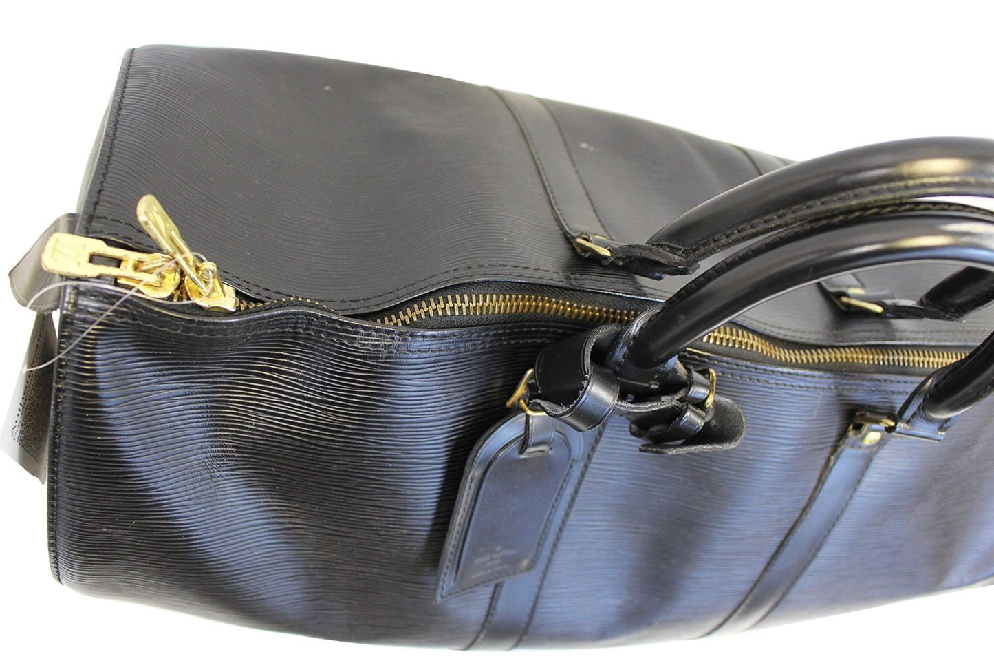 LOUIS VUITTON  Satchel Bag Epi Leather Black Keepall 50 Boston