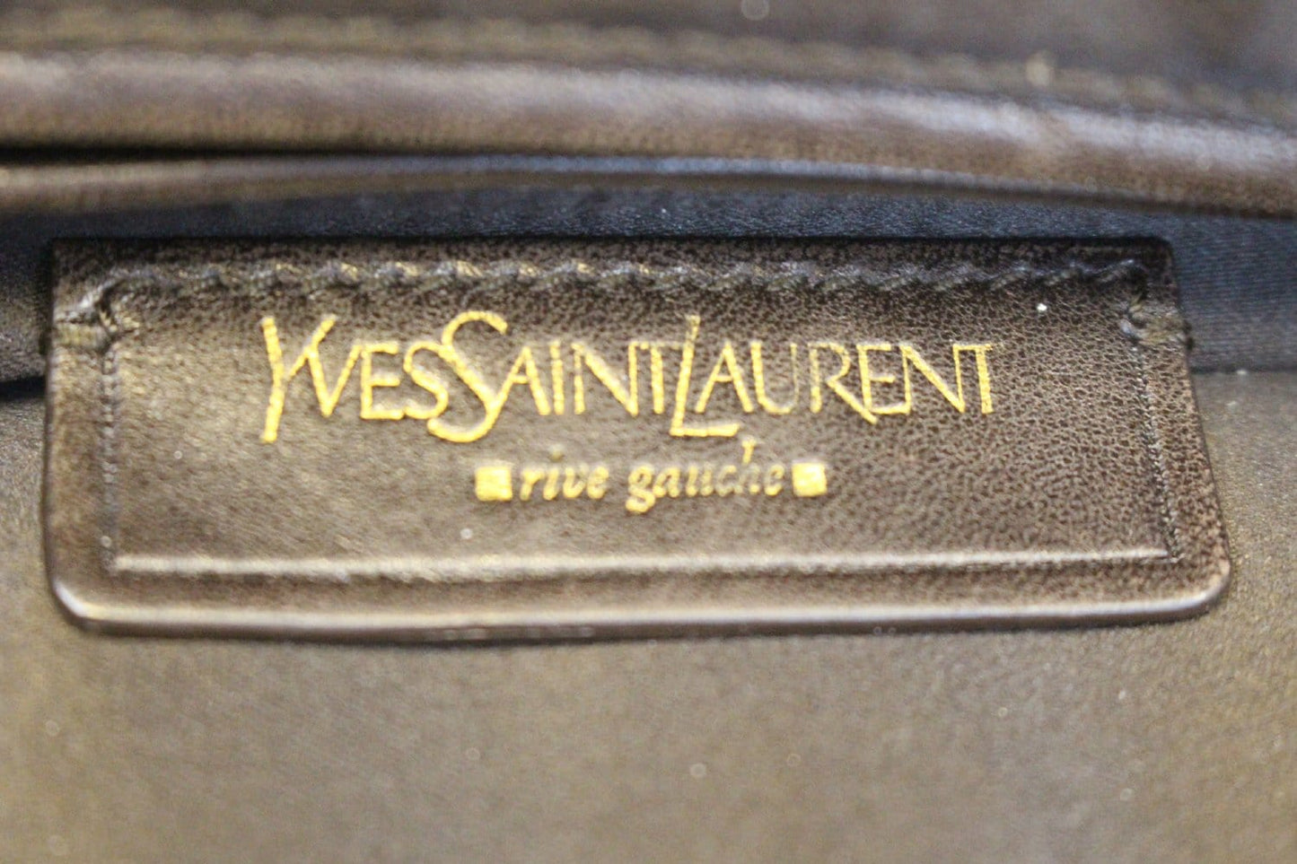 Yves Saint Laurent M  Brown Leather Satchel Bag