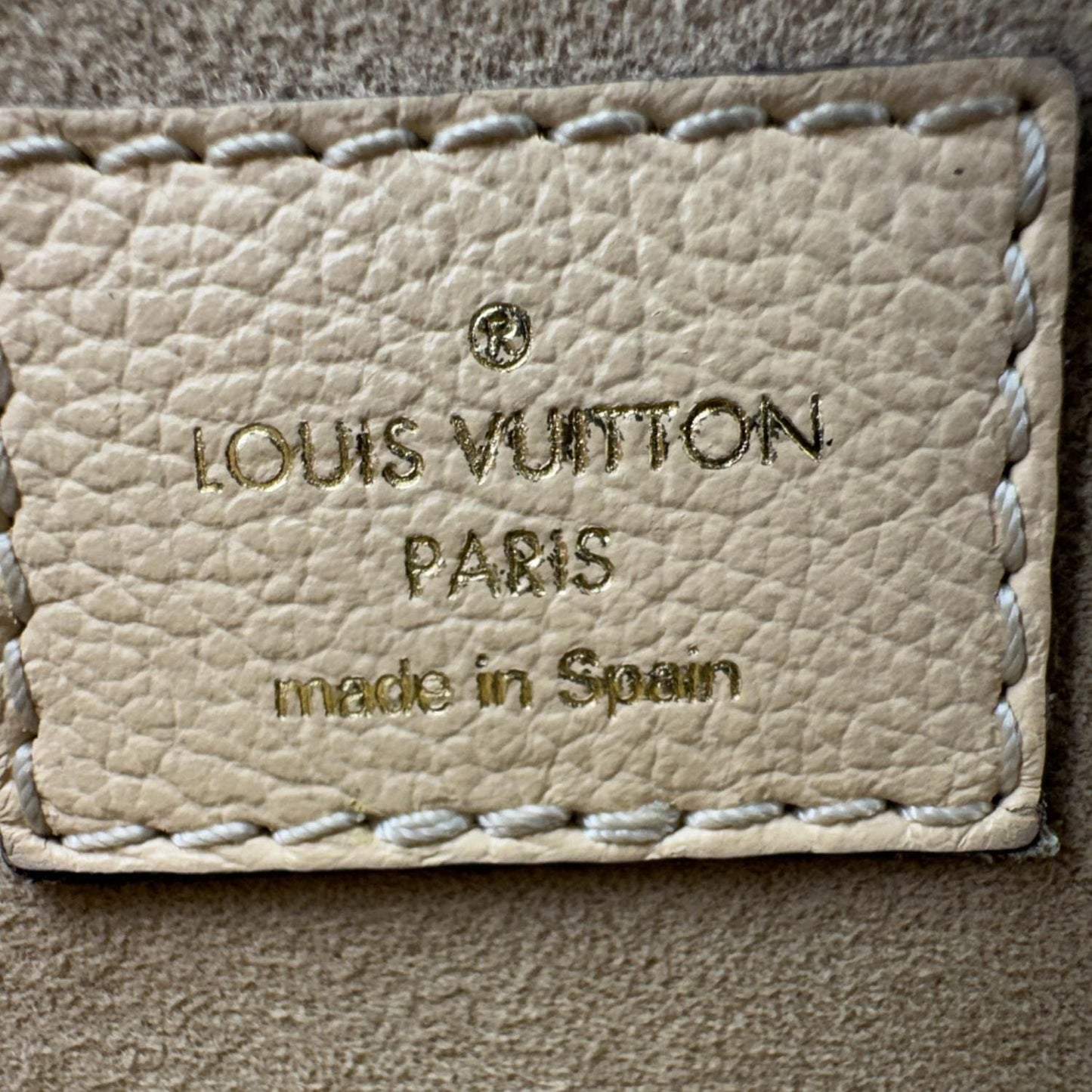 LOUIS VUITTON Beaumarchais Damier Ebene Shoulder Bag Brown