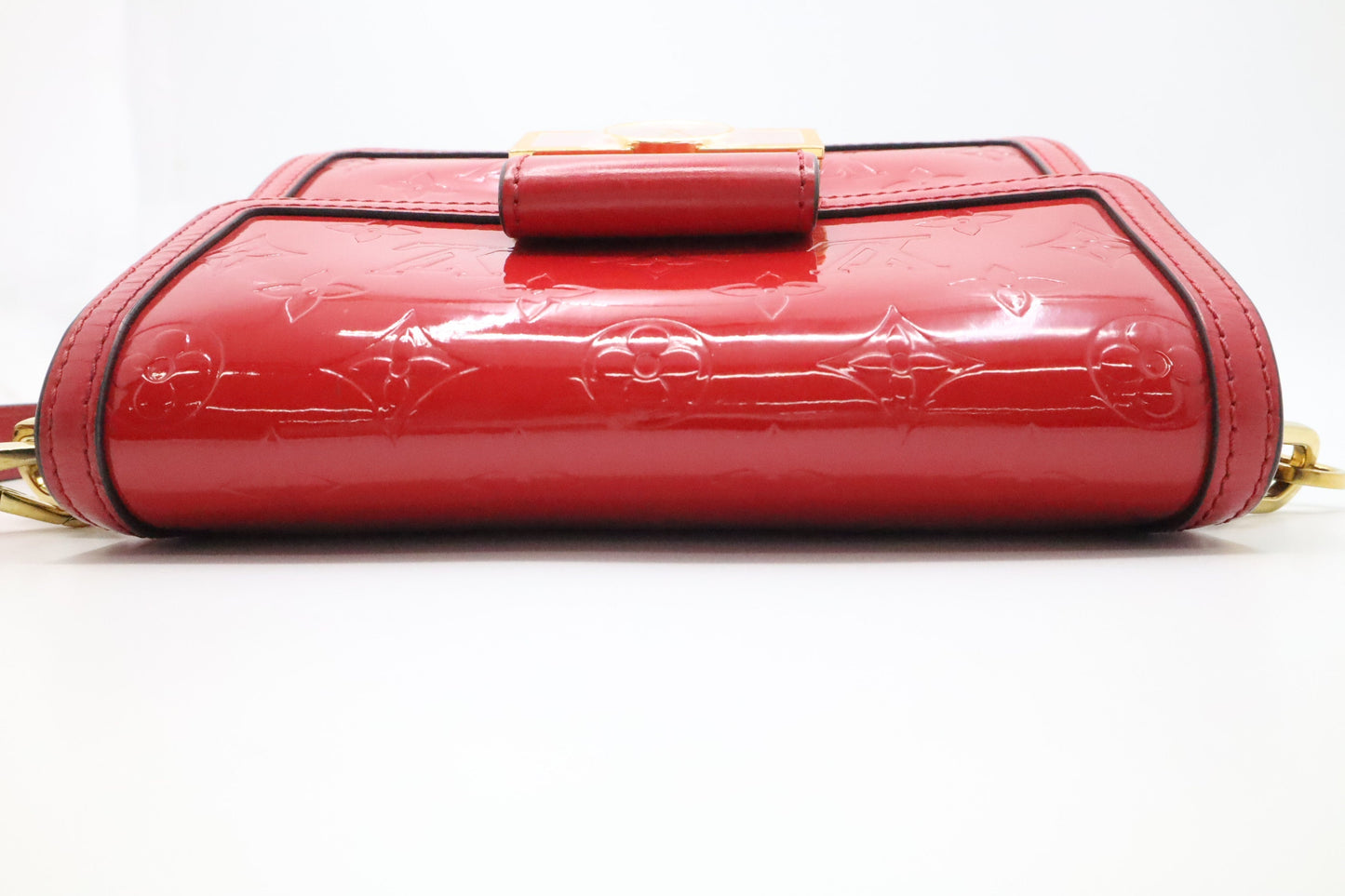 Louis Vuitton Mini Dauphine in Red Vernis Leather