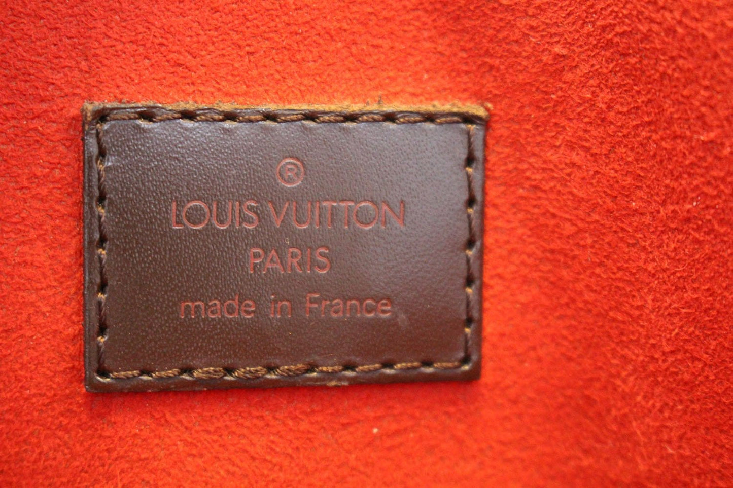 LOUIS VUITTON Damier Ebene Sac Plat Satchel Handbag