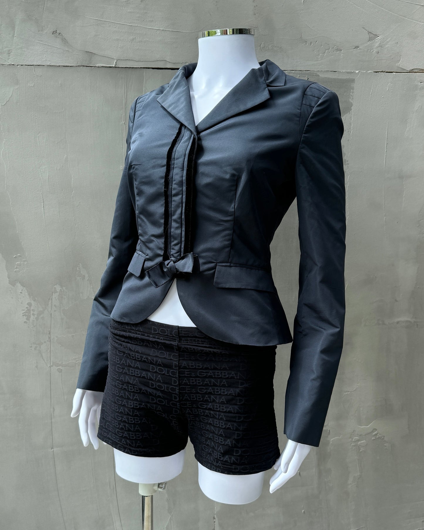 PRADA SILK & NYLON BLAZER JACKET - S/M