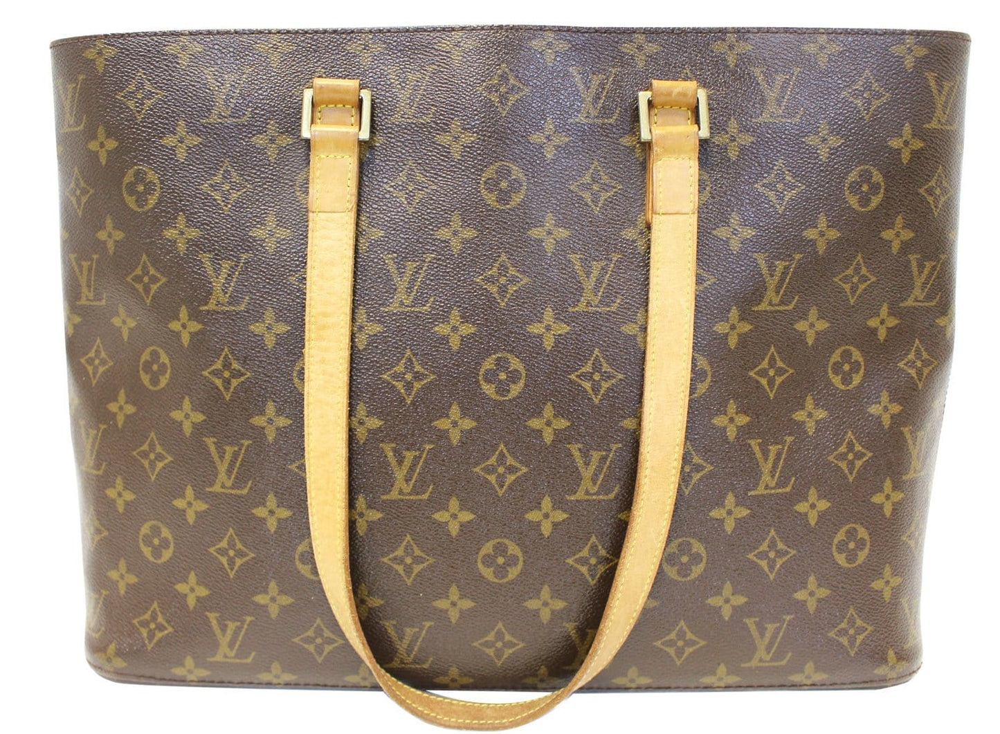 LOUIS VUITTON  Handbag Monogram Canvas Brown Luco Tote