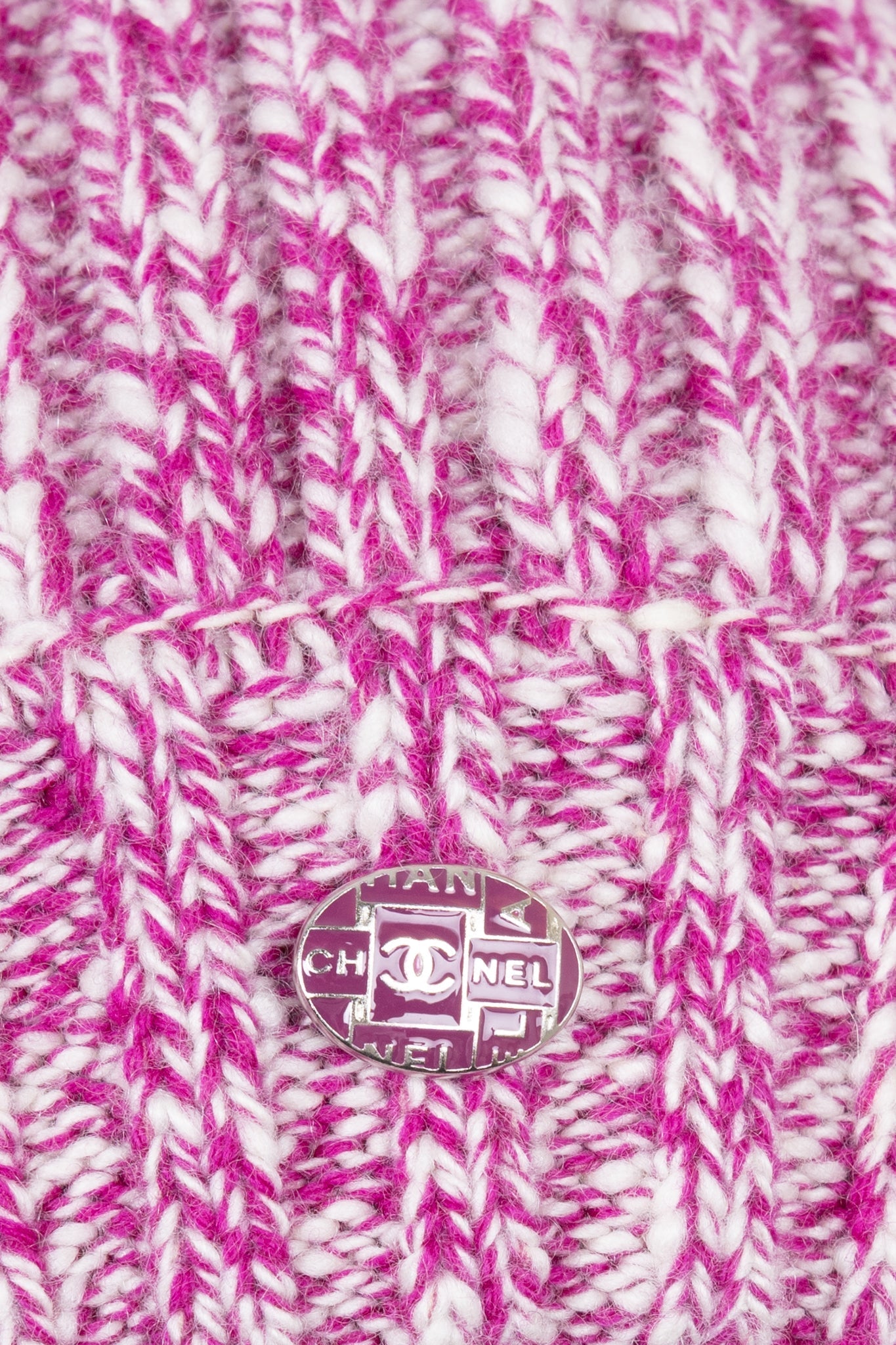 CHANEL 2018 Knit Beanie Purple