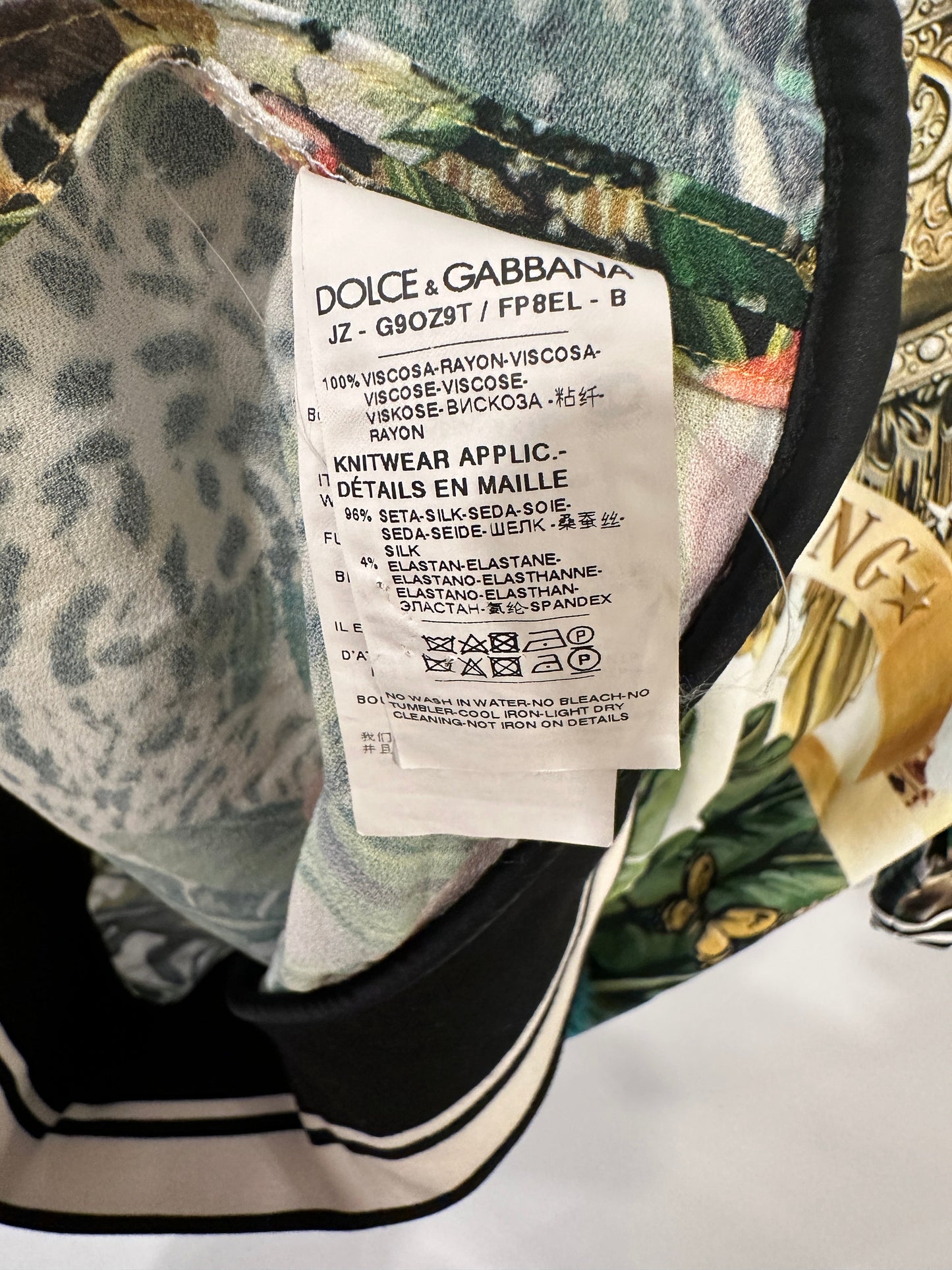 Dolce & Gabbana Yellow & Green Floral Print Shirt with Matching Tro rs Set Size IT 38/IT 46 (UK 6/14)