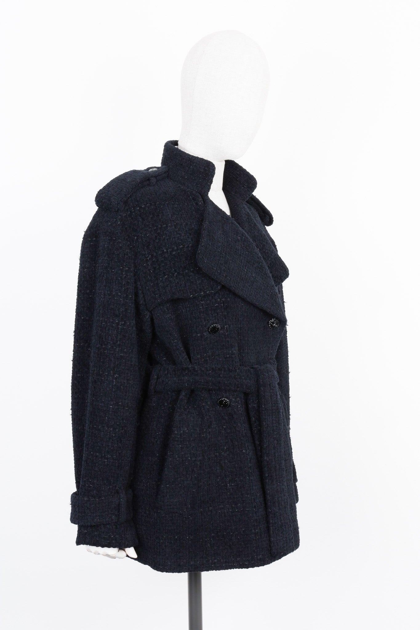 CHANEL 2022 Cabana Tweed Jacket Black
