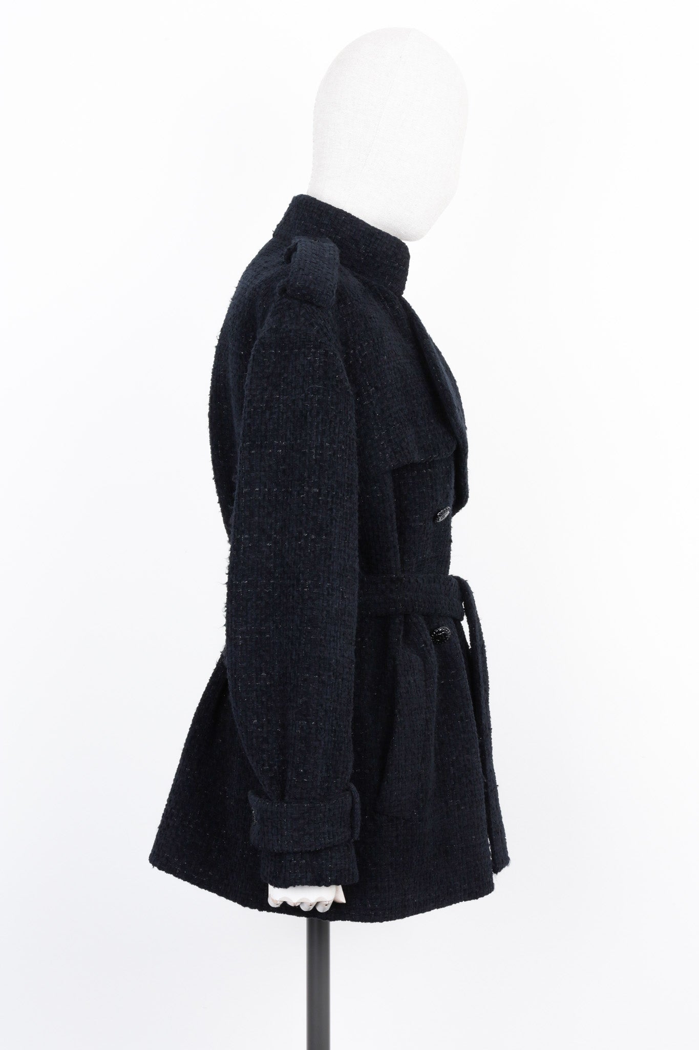 CHANEL 2022 Cabana Tweed Jacket Black