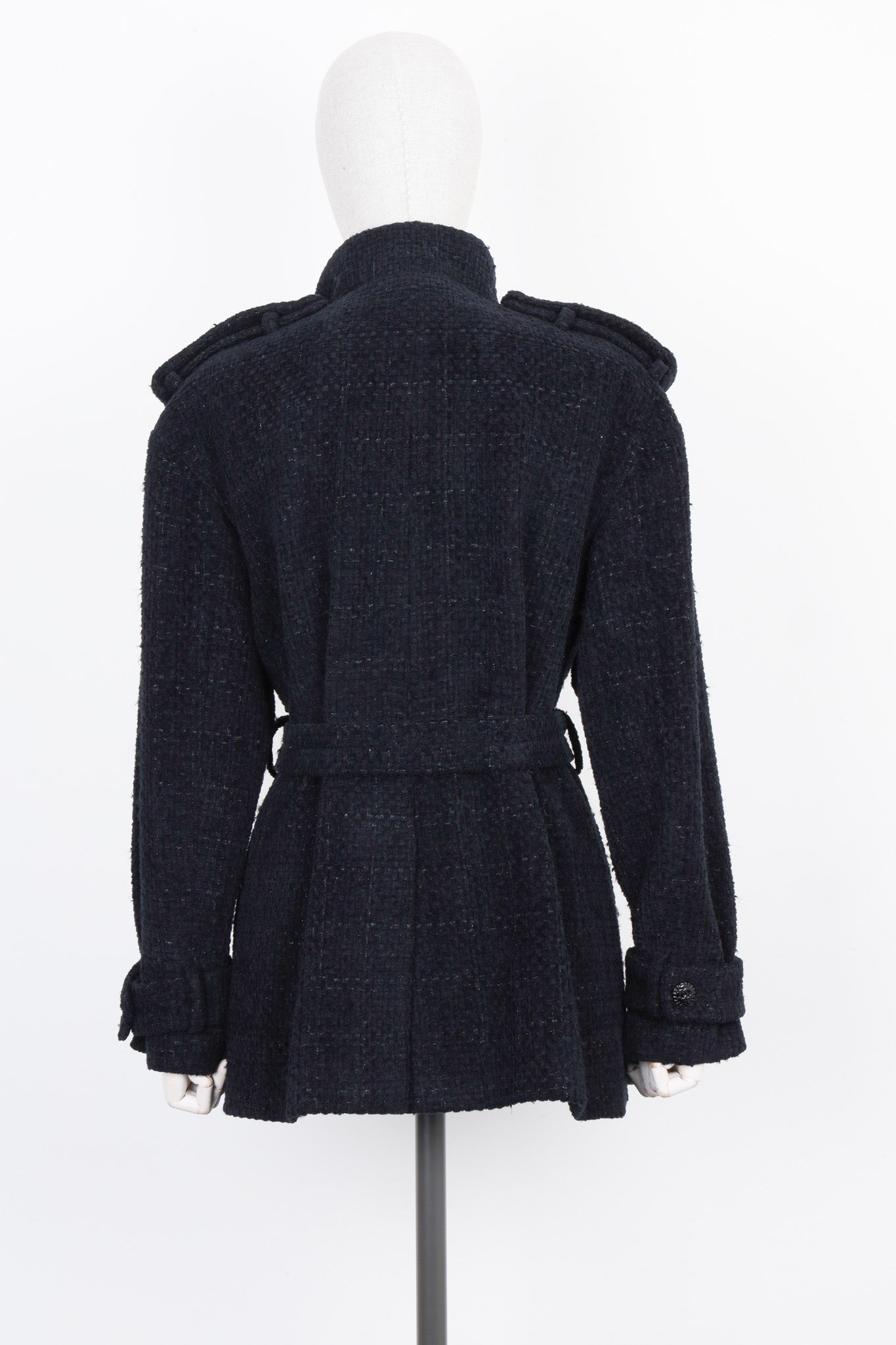 CHANEL 2022 Cabana Tweed Jacket Black
