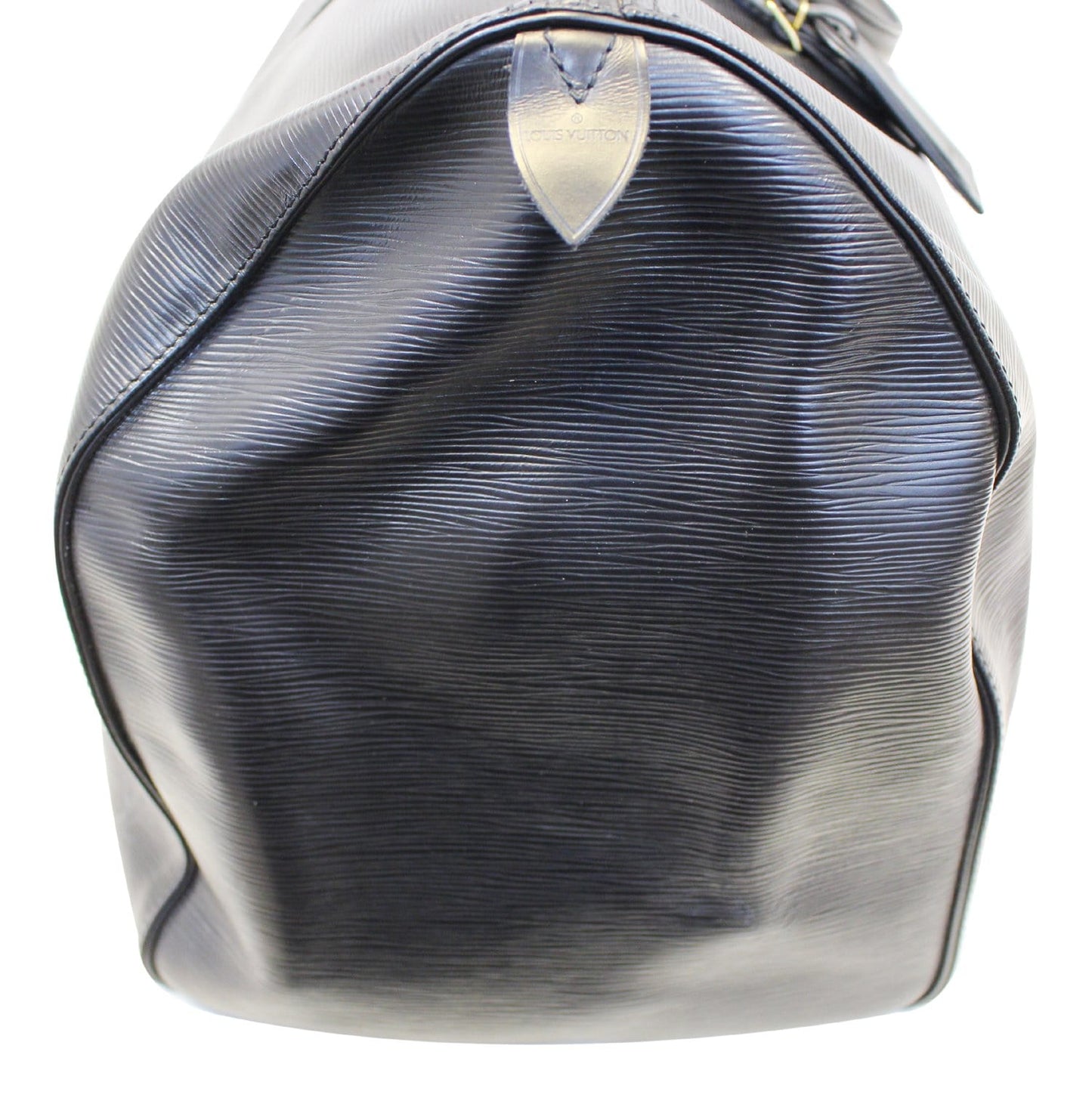 LOUIS VUITTON Boston Bag Epi Leather Black Keepall 60