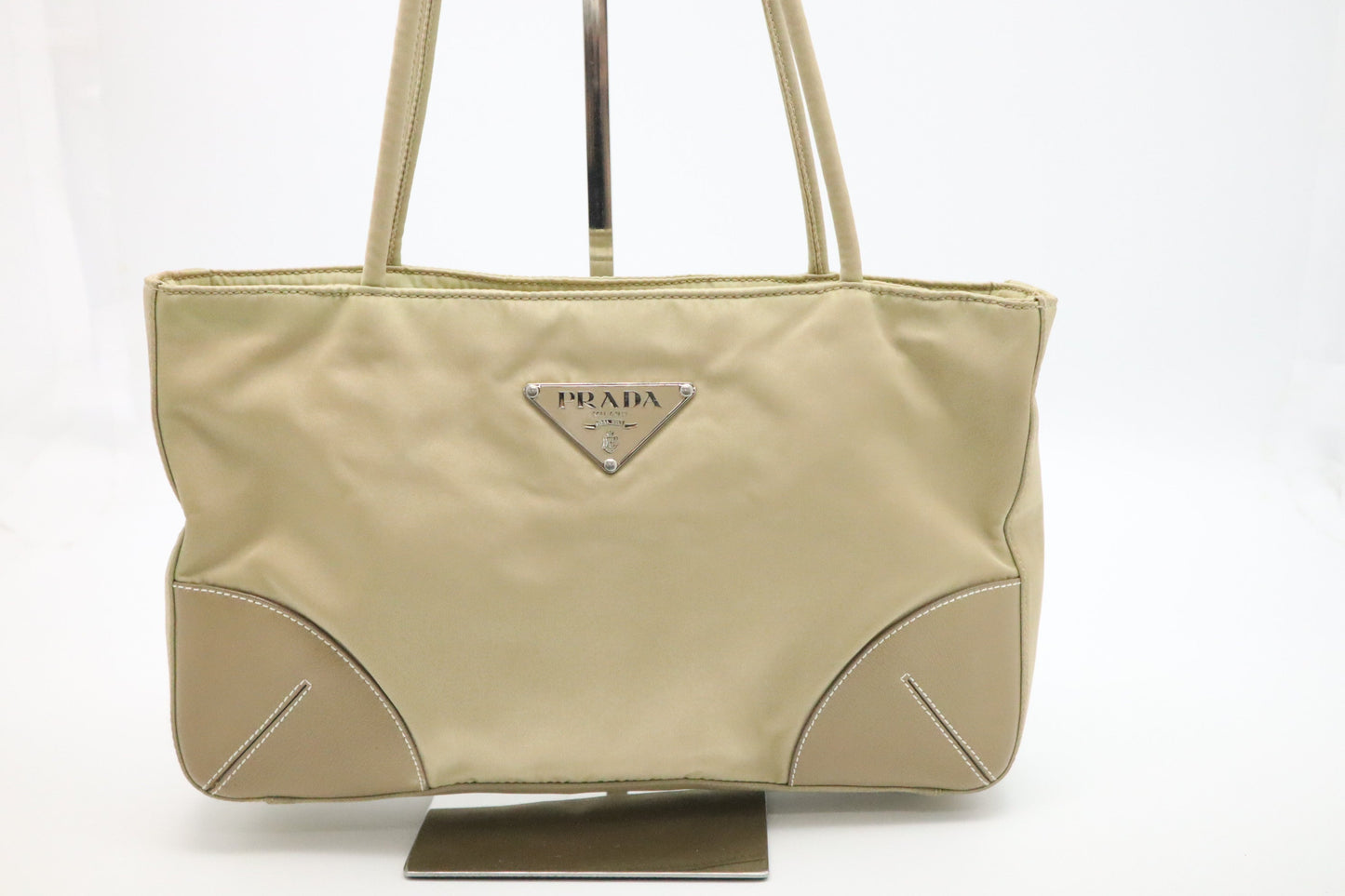 Prada Handbag in Gold Nylon