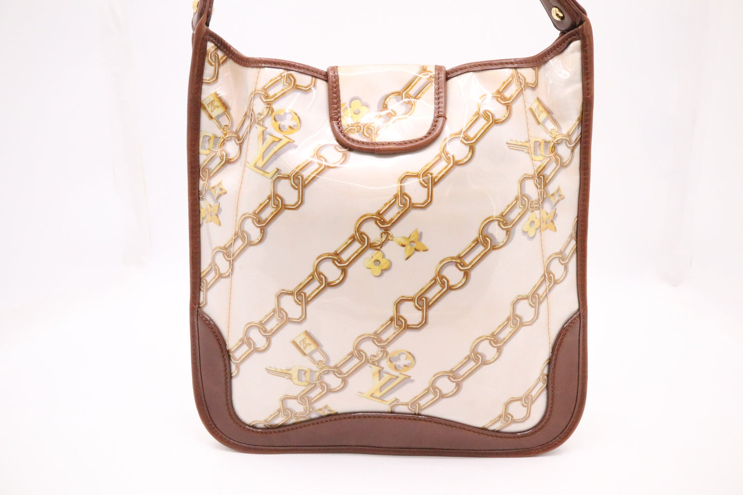 Louis Vuitton Charm M tte in Cream Canvas & Brown Leather