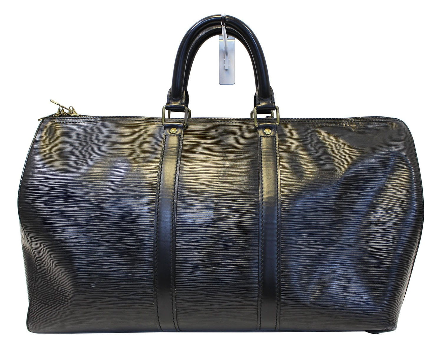 LOUIS VUITTON Epi Leather Black Keepall 45 Boston Satchel Bag