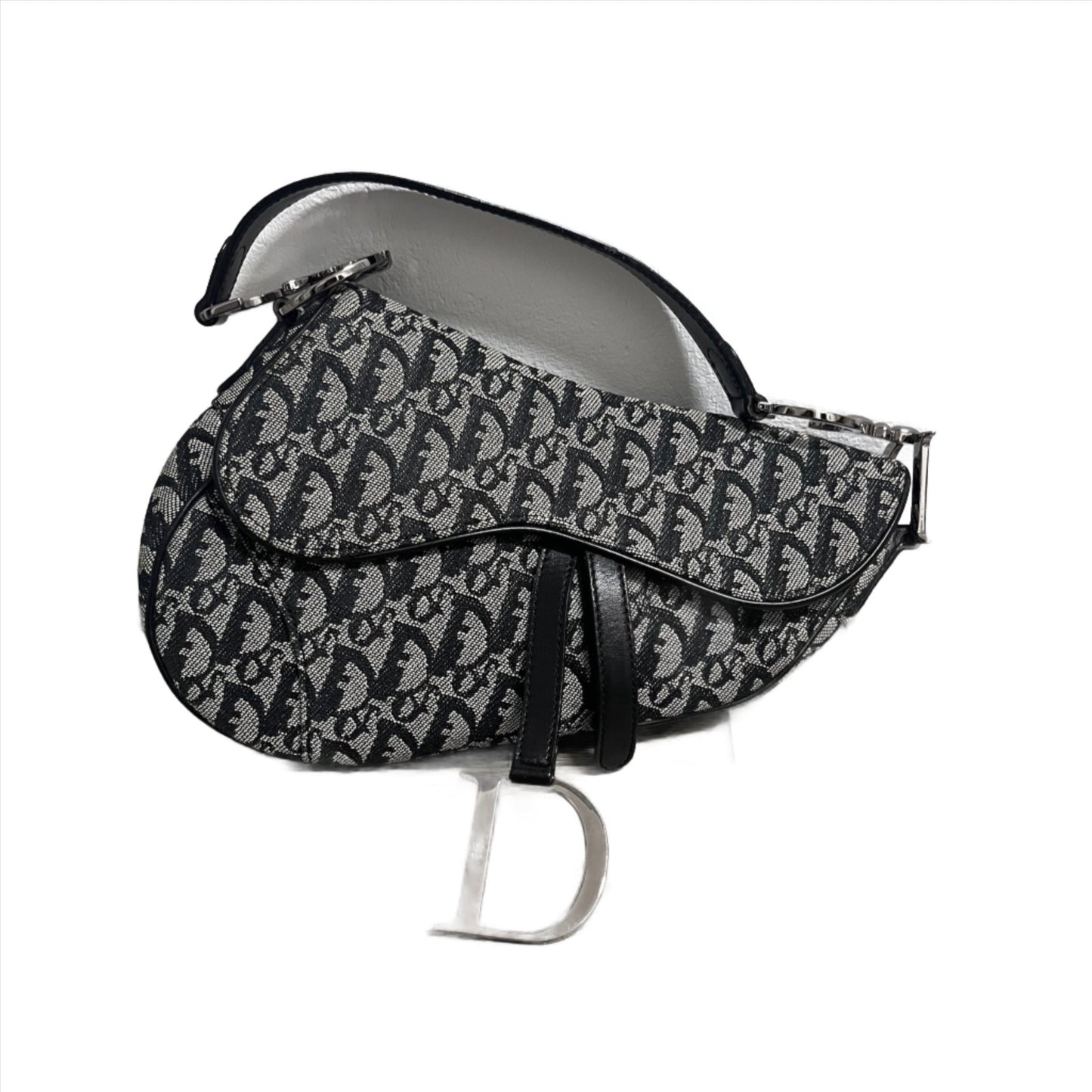 Dior Saddle   Black Oblique