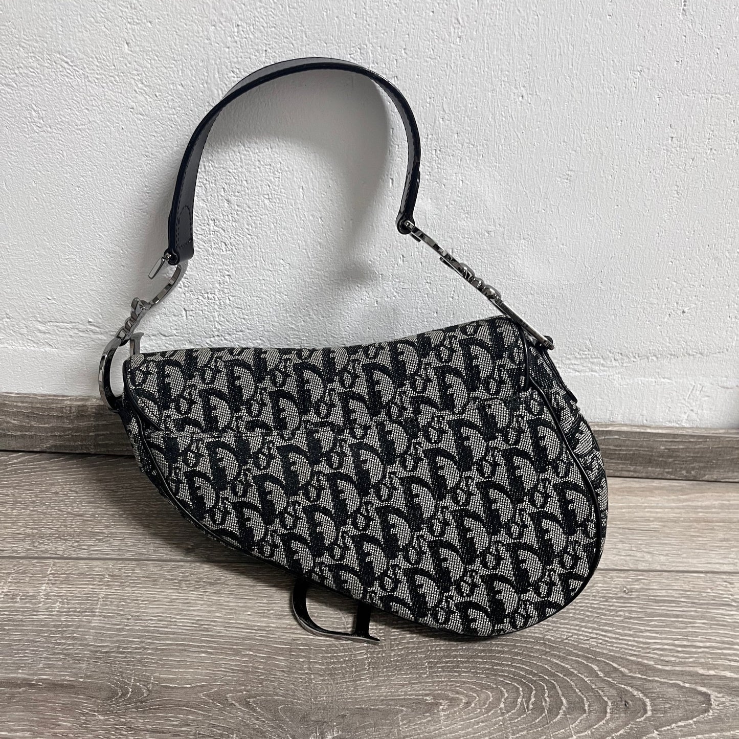 Dior Saddle   Black Oblique