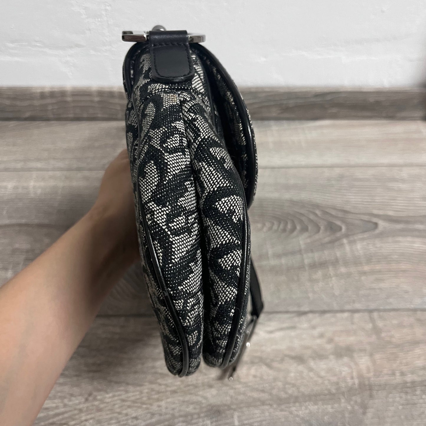 Dior Saddle   Black Oblique