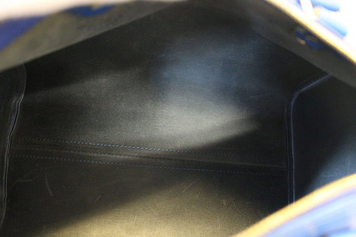 LOUIS VUITTON   Epi Leather Blue Speedy 30 Satchel Bag