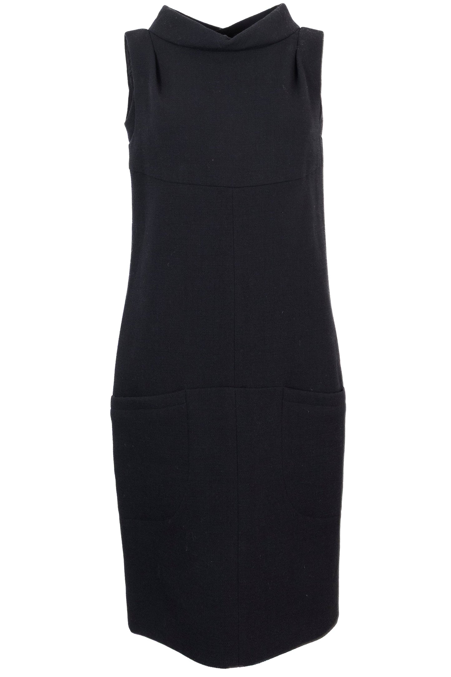 CHANEL Open Back Dress Black