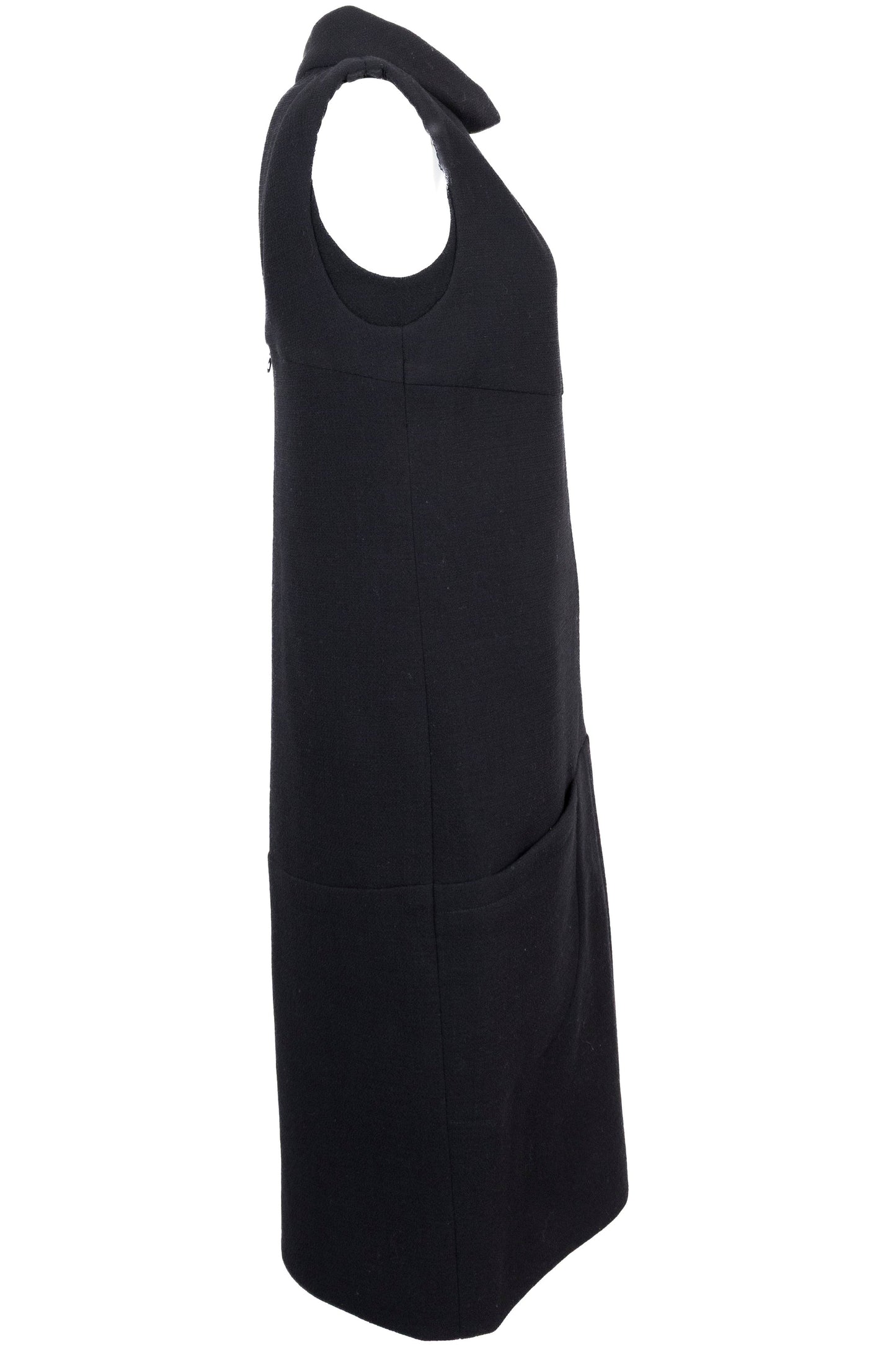 CHANEL Open Back Dress Black