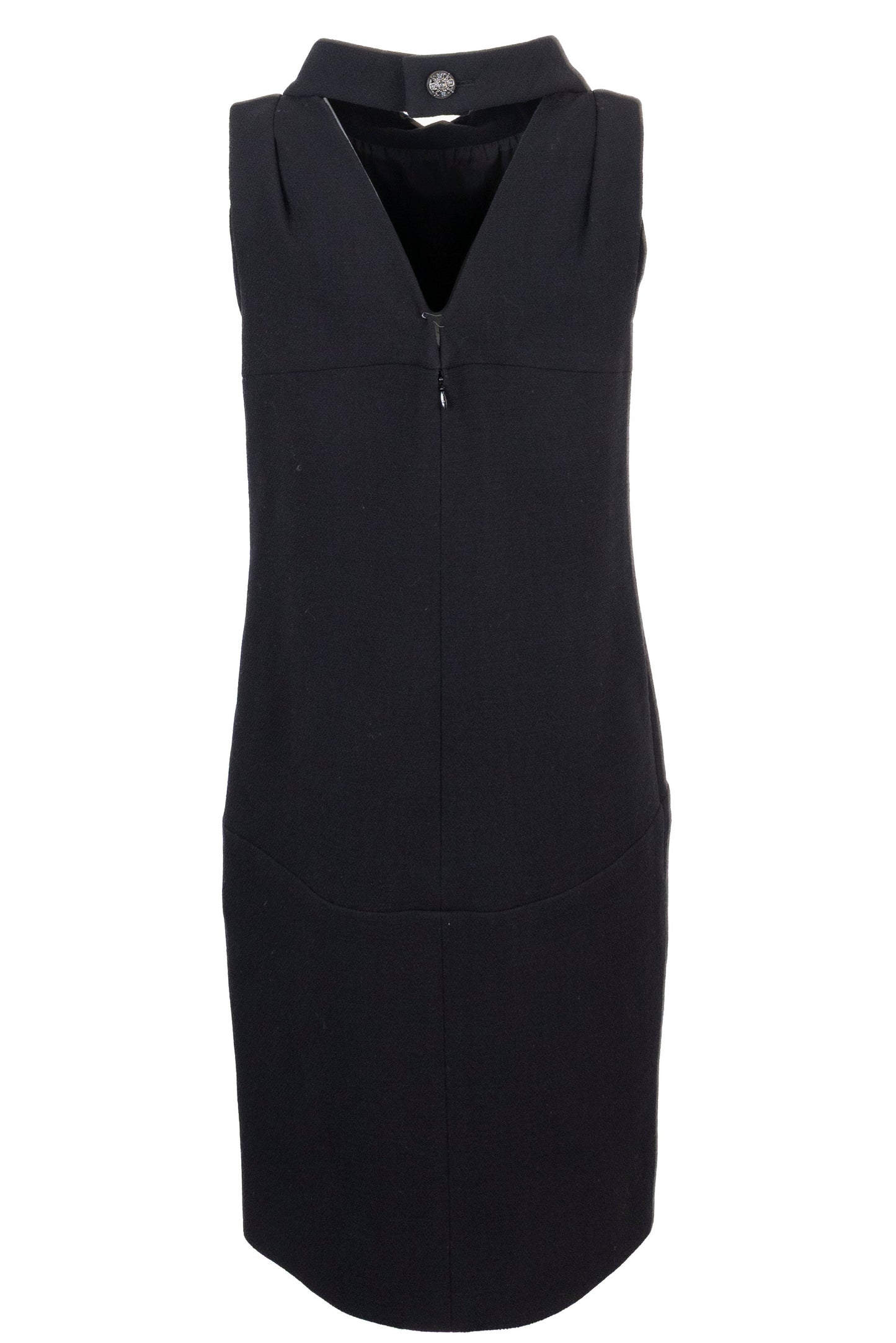 CHANEL Open Back Dress Black