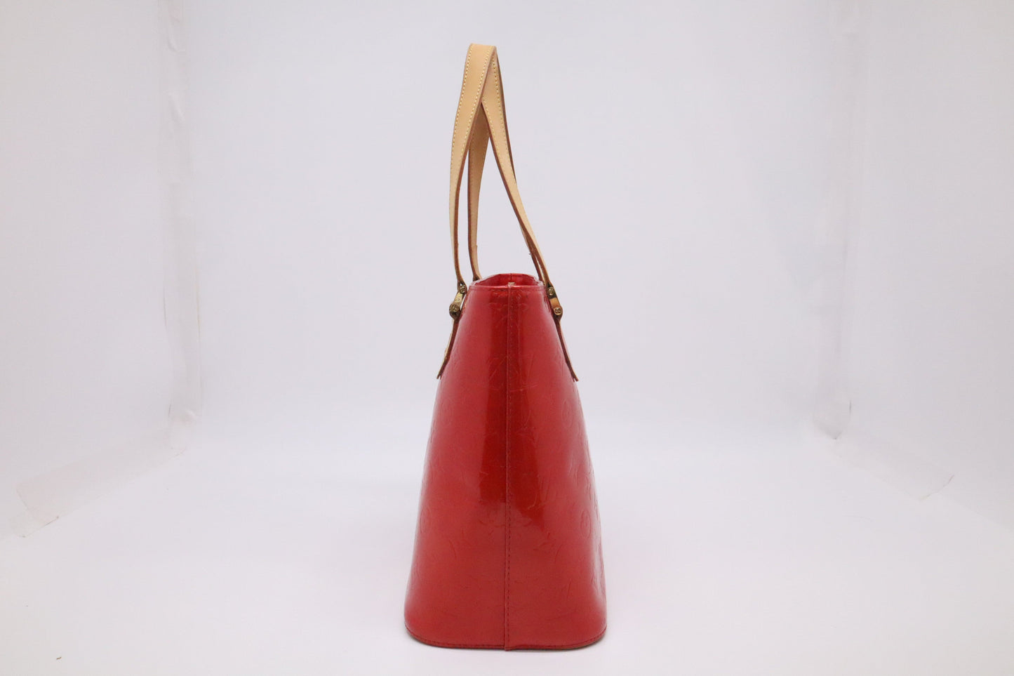 Louis Vuitton Huston Shoulder Bag in Rouge Grenadine Vernis Leather
