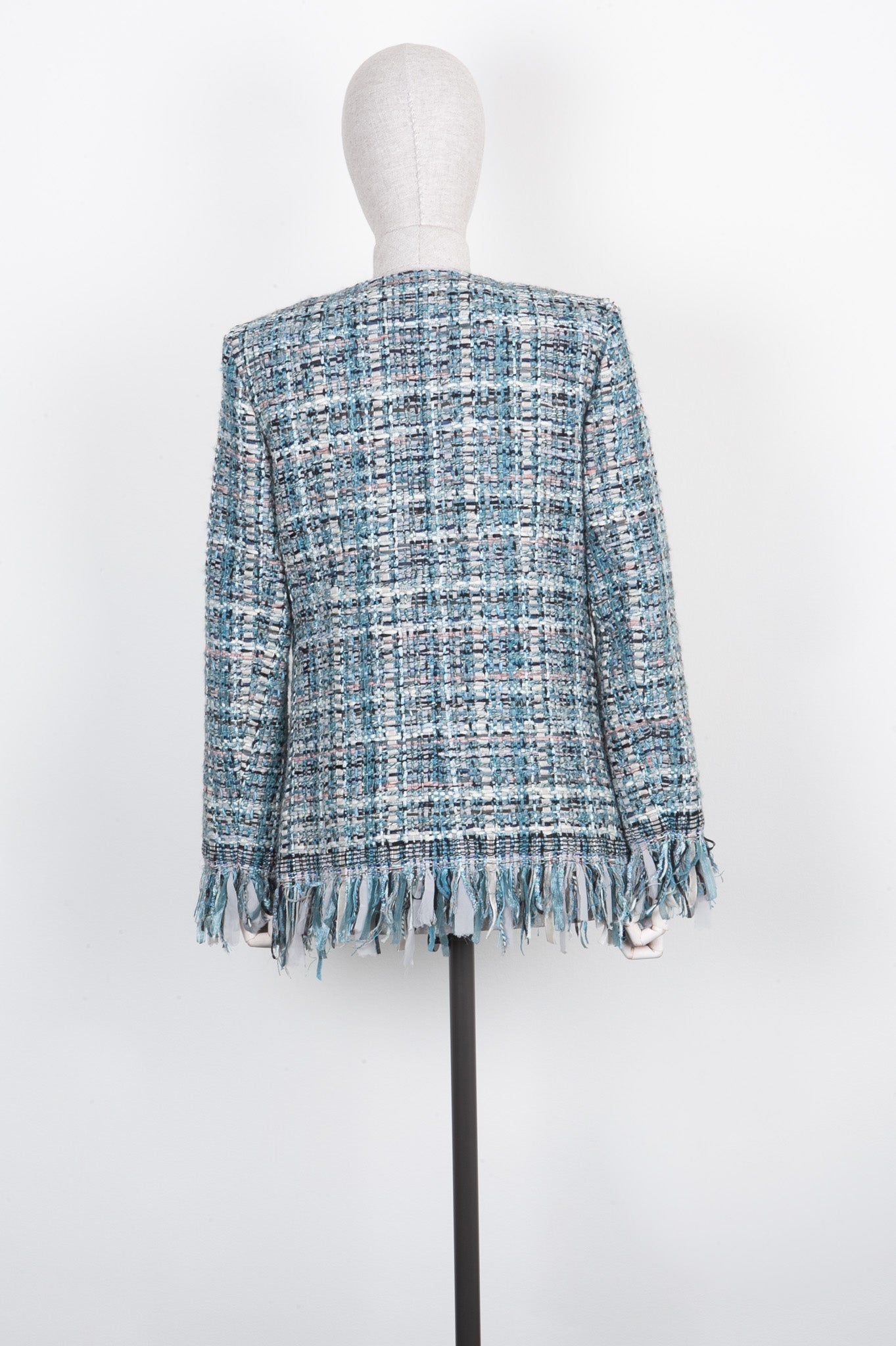CHANEL Jacket Fantasy Tweed Blue