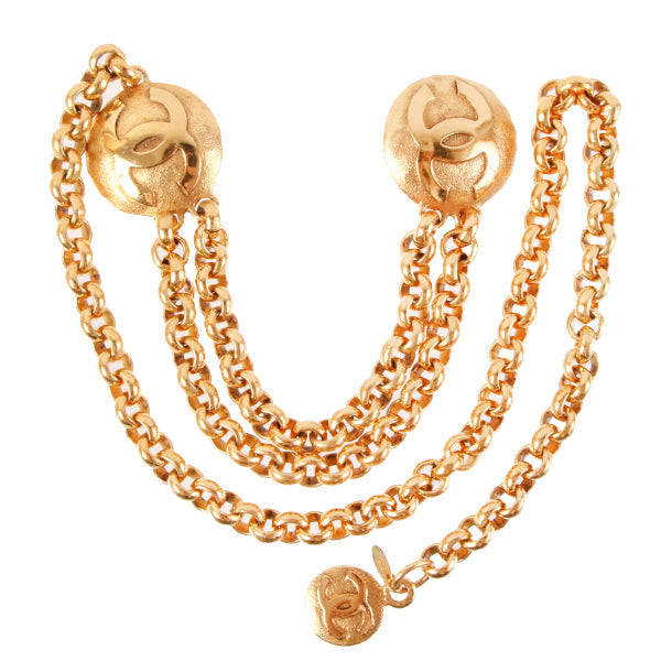 Chanel 1994 Made Round Logo Cc Mark Charm Chain Belt